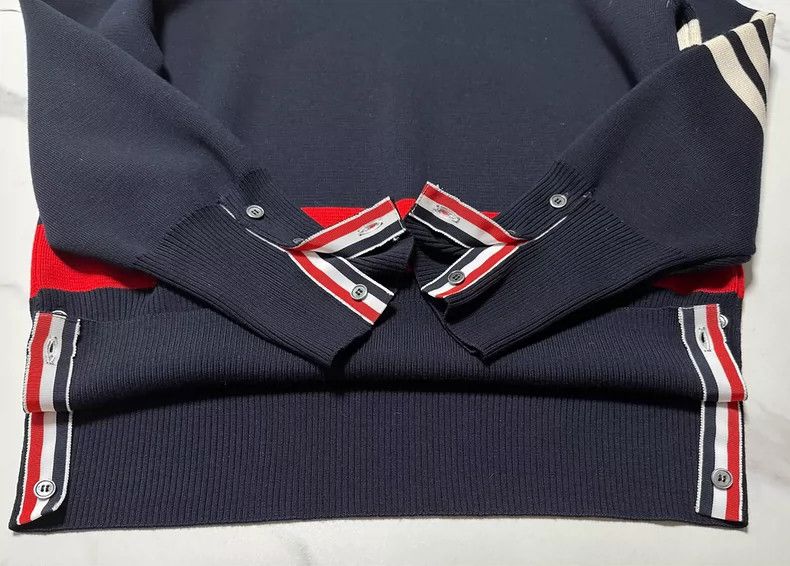 Thom Browne Thom Browne Three-colored sweater Size US L / EU 52-54 / 3 - 5 Thumbnail