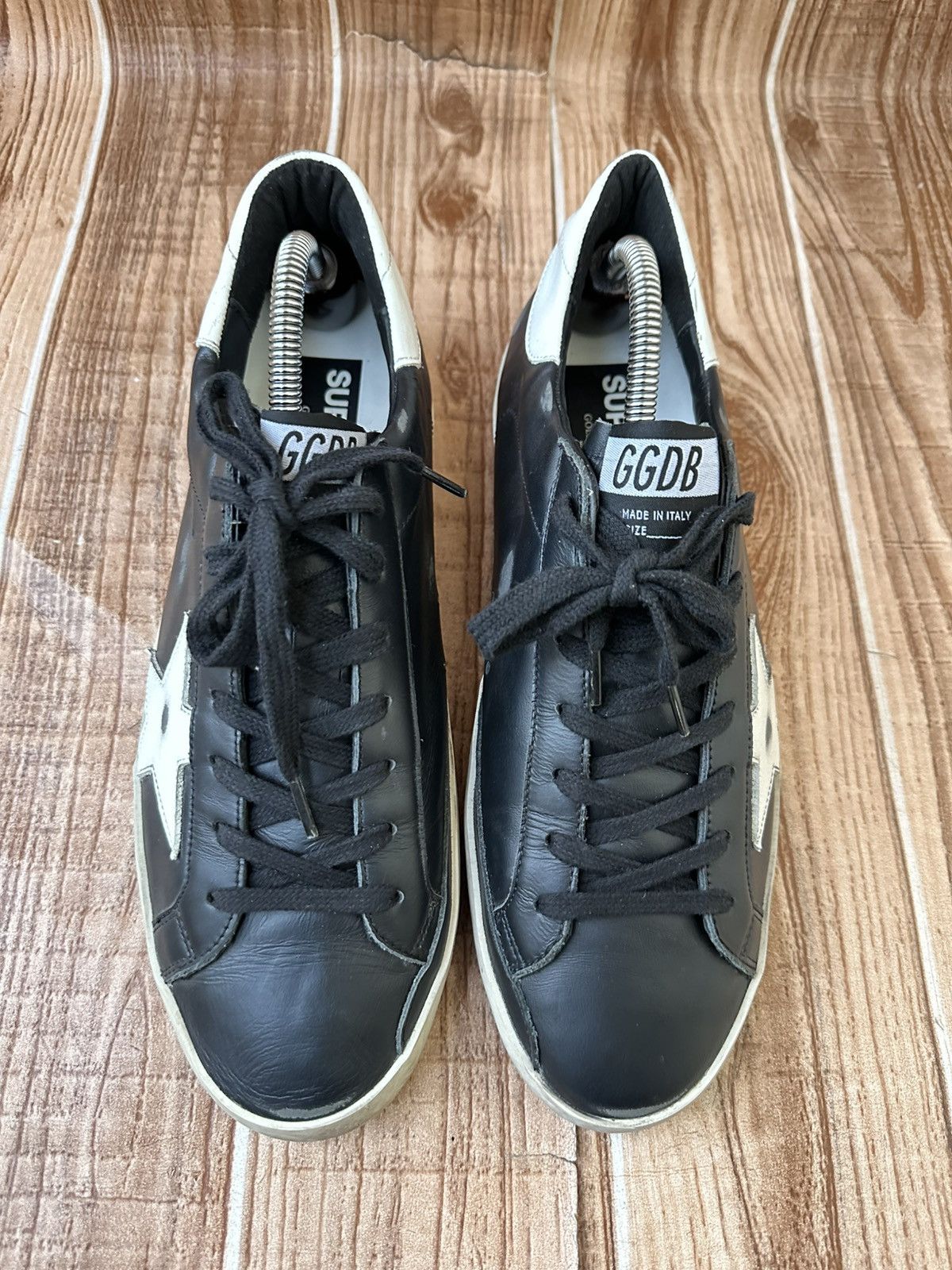 Golden Goose Golden Goose Superstar GGDB Black Leather Lowtop Sneakers Size US 9 / EU 42 - 3 Thumbnail