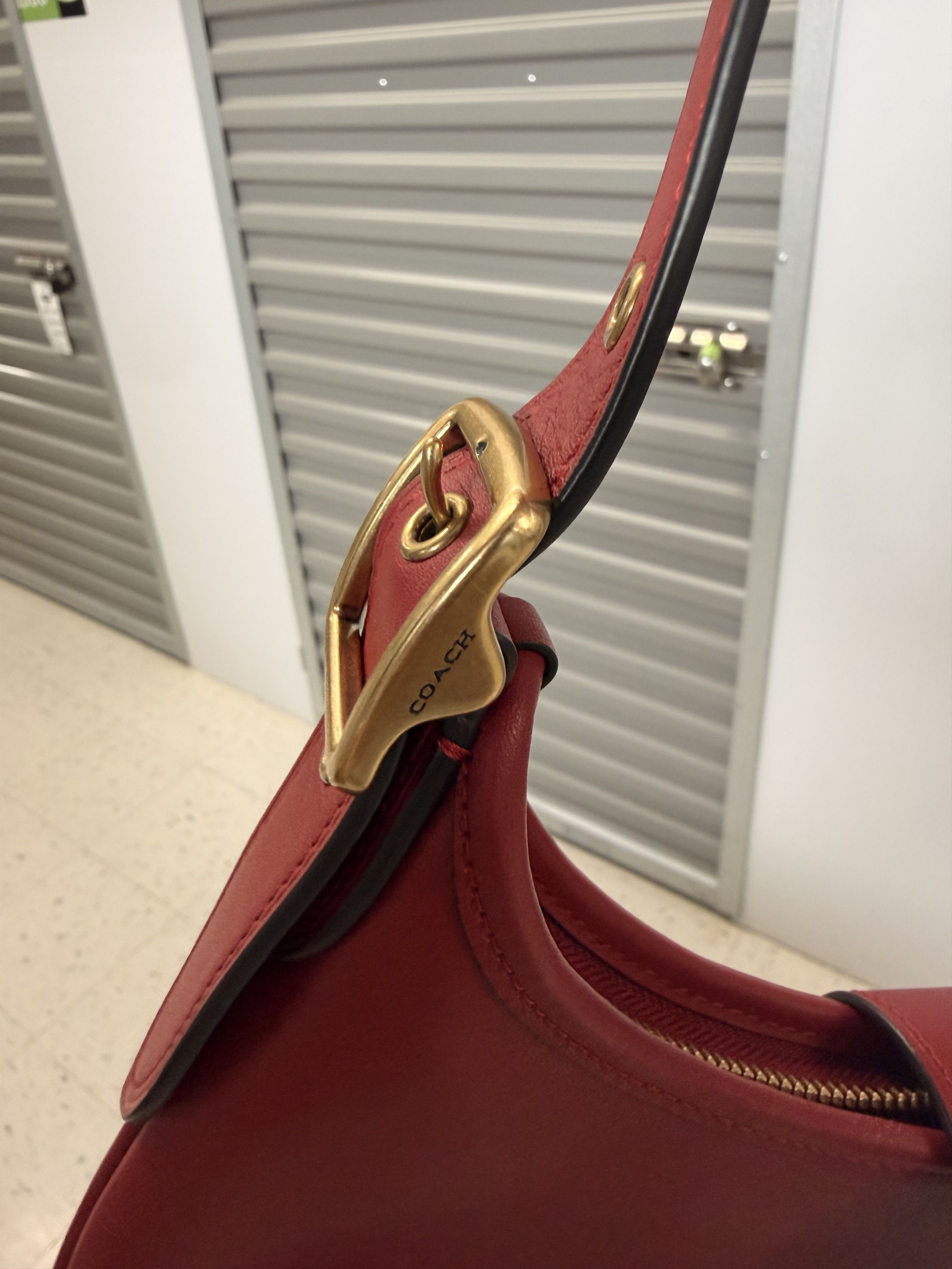 Coach Coach Hampton Hobo Bag in Ruby Red Size ONE SIZE - 5 Thumbnail
