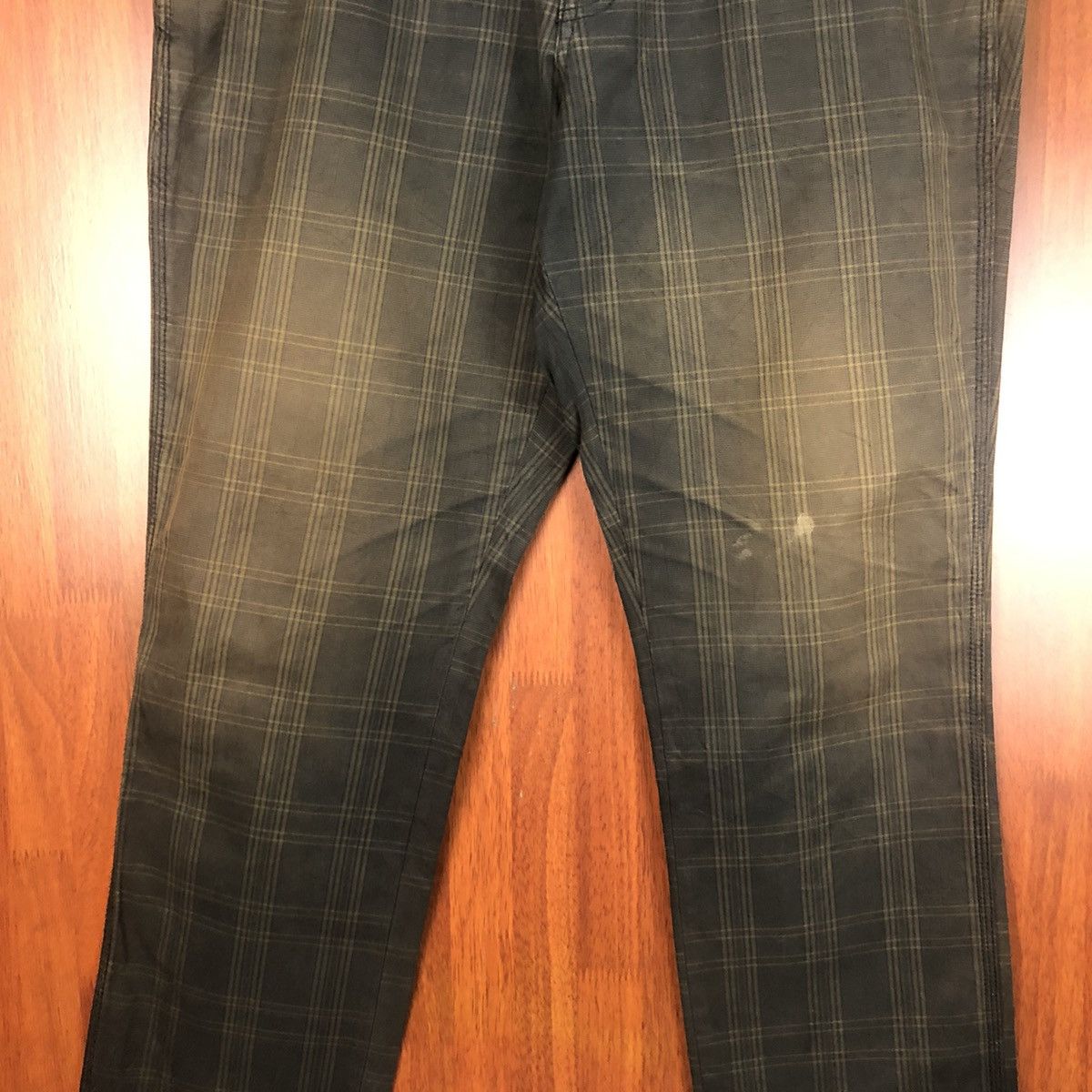 Japanese Brand Checkerd Dark Brown Casual Pants #7510 Size US 34 / EU 50 - 7 Thumbnail