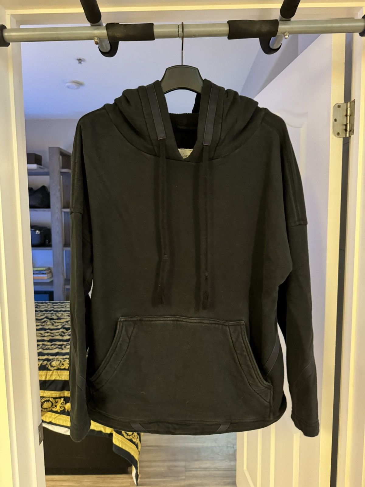 image of Greg Laurent Black Basic Hoodie, Men's (Size XL)