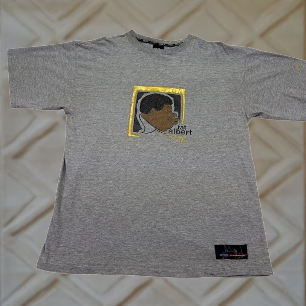 Fubu VINTAGE FUBU Fat Albert T-Shirt Grey XL Hip Hop Graphic Print Men’s Size US XL / EU 56 / 4 - 1 Thumbnail
