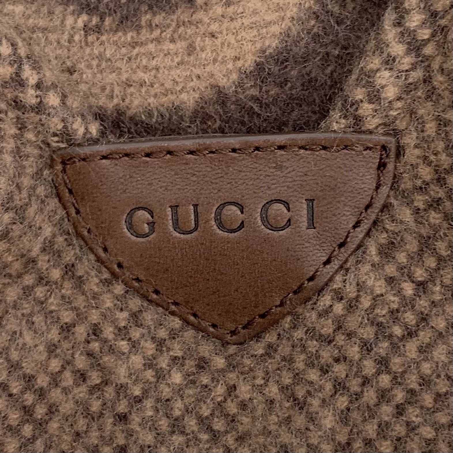 Gucci Gucci GG Logo Wool Cashmere Poncho Shawl Wrap Cape With Frin Size M / US 6-8 / IT 42-44 - 8 Thumbnail