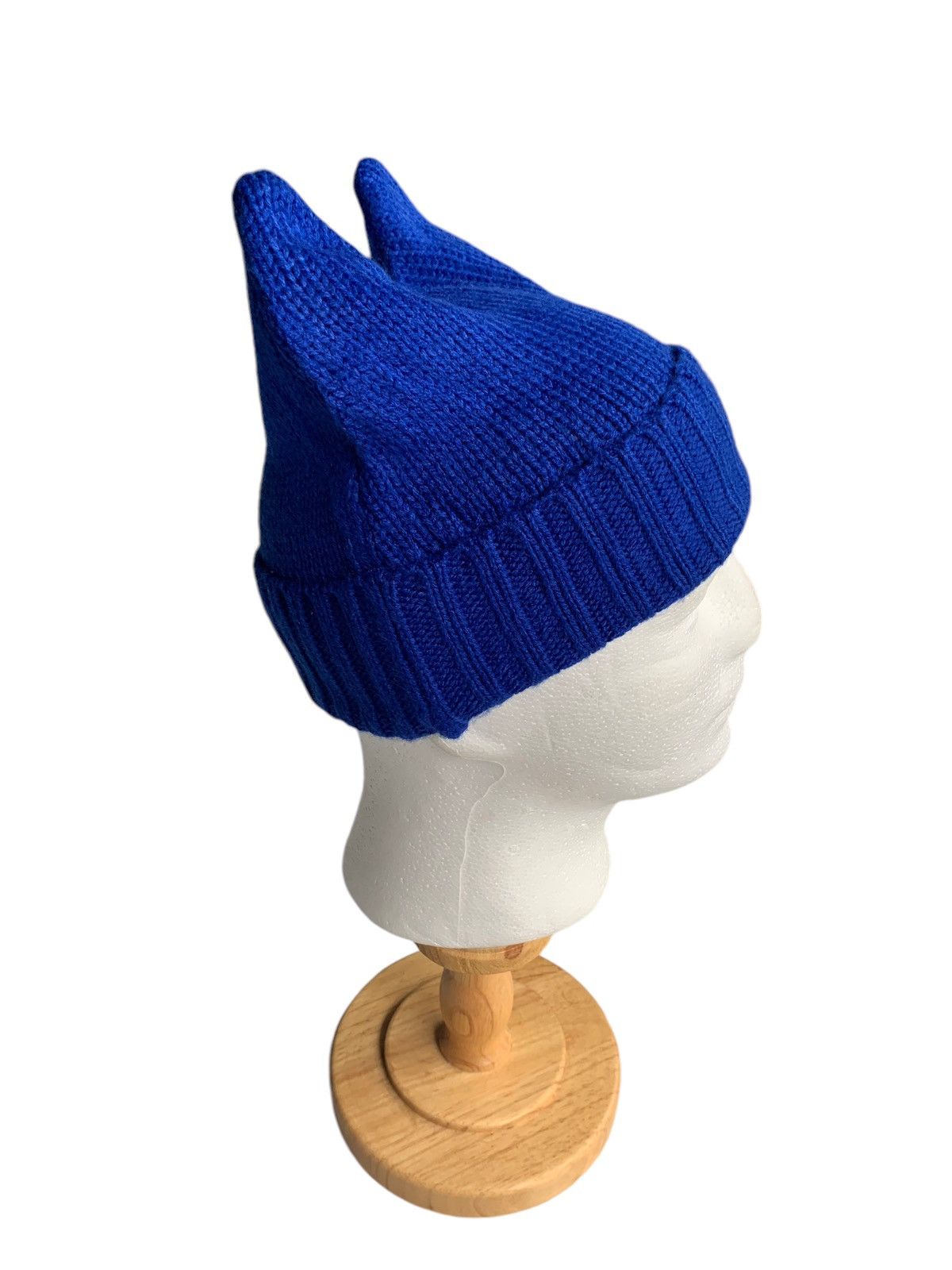Japanese Brand × Kapital × Vintage Devil Horn Blue Japanese Rare Knit Beanie hats☠️ Size ONE SIZE - 7 Thumbnail