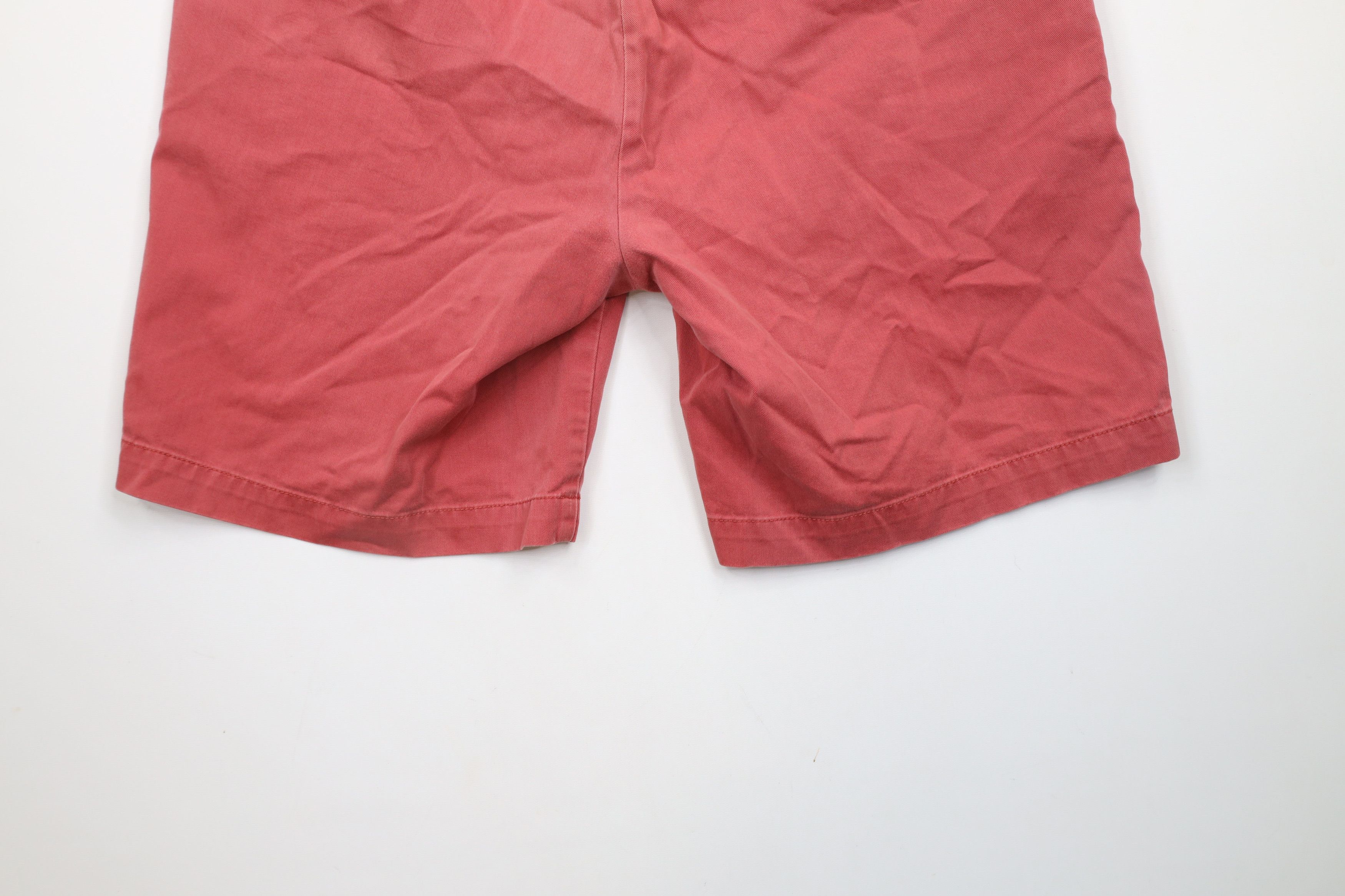 Ralph Lauren × Vintage Vintage 90s Ralph Lauren Above Knee Cotton Chino Shorts Red Size US 34 / EU 50 - 13 Thumbnail