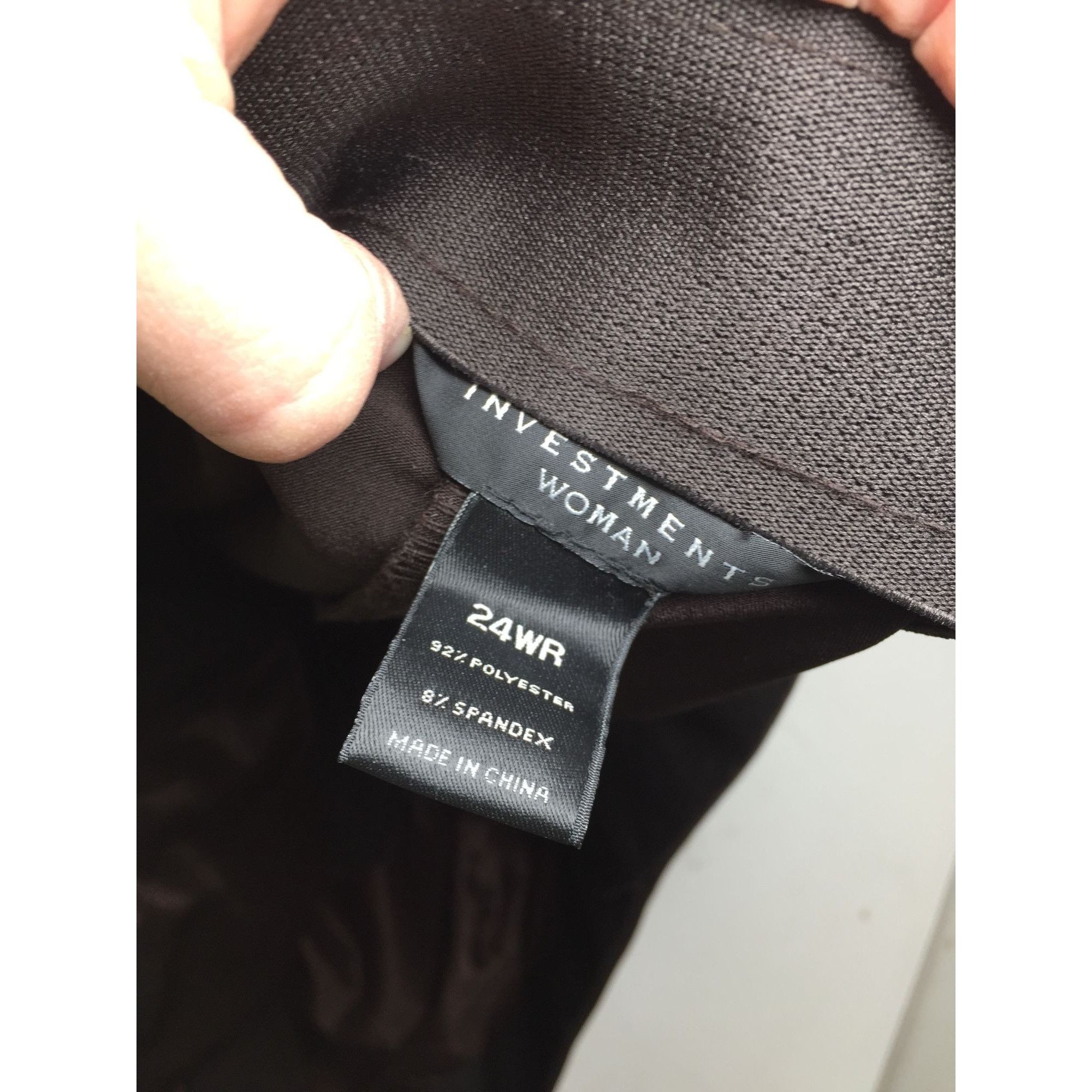 Other ''Investments Woman'' Size 24WR Womens Black Dress Pants Size 24" / US 00 / IT 34 - 2 Thumbnail