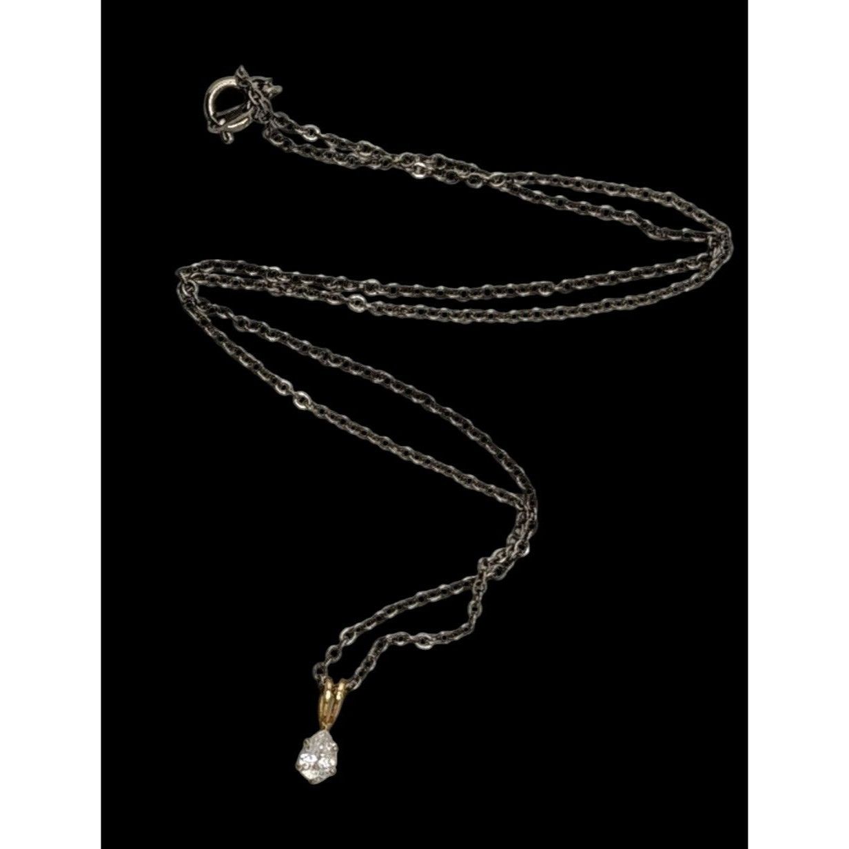 Other Cubic Zirconia Teardrop Pendant Necklace Size ONE SIZE - 2 Thumbnail