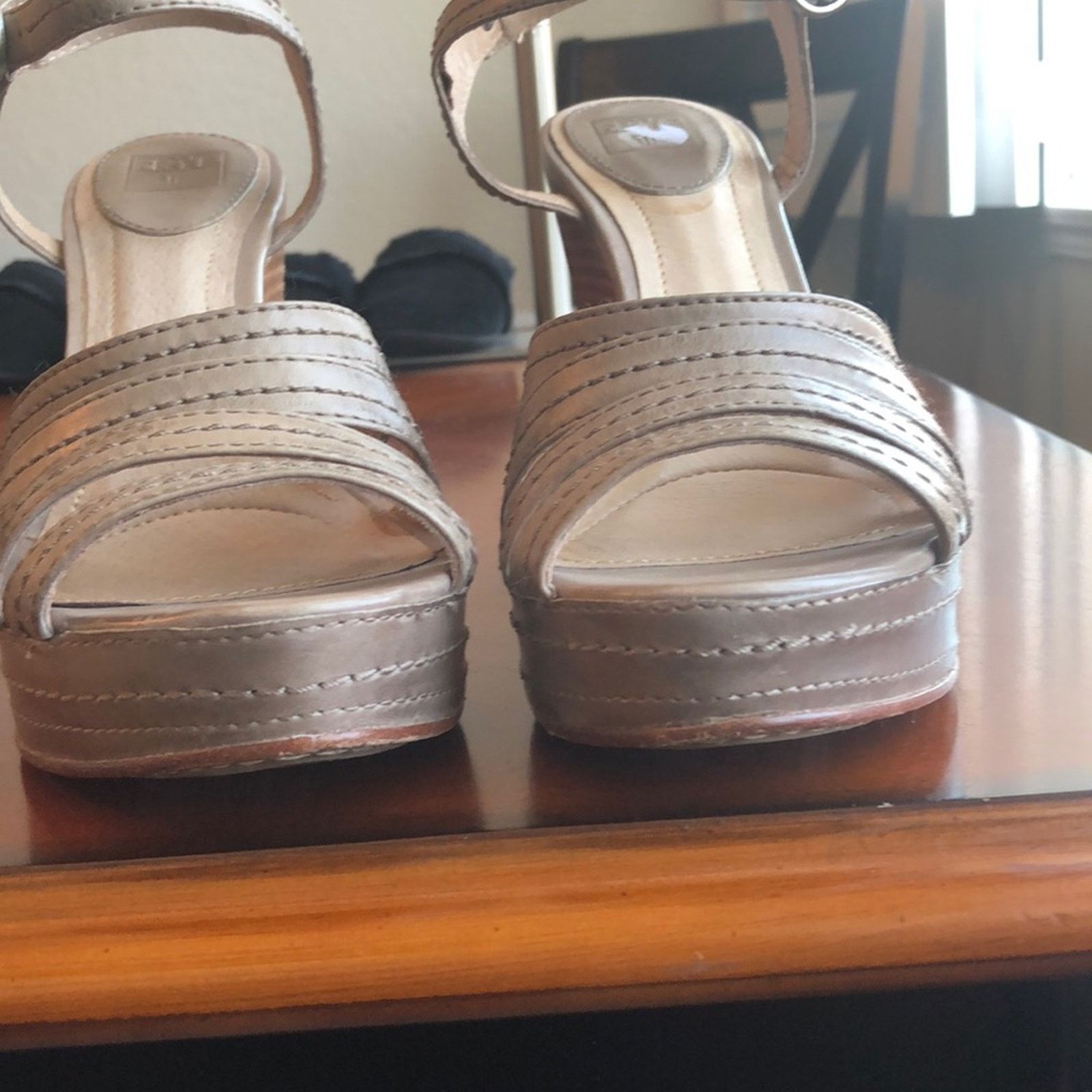 Frye Frye Corrina Stich leather wedge western bohemian sz 9.5 Size US 9.5 / IT 39.5 - 8 Thumbnail