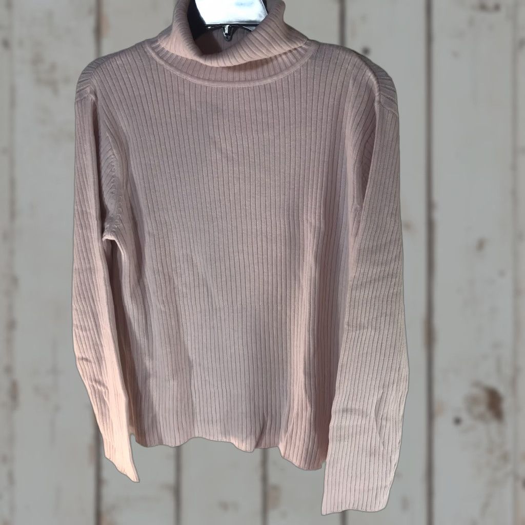 Vintage Studio Works Pink Turtleneck Sweater Womens Size M Casual Pullover Classic Lightweight Size M / US 6-8 / IT 42-44 - 1 Thumbnail