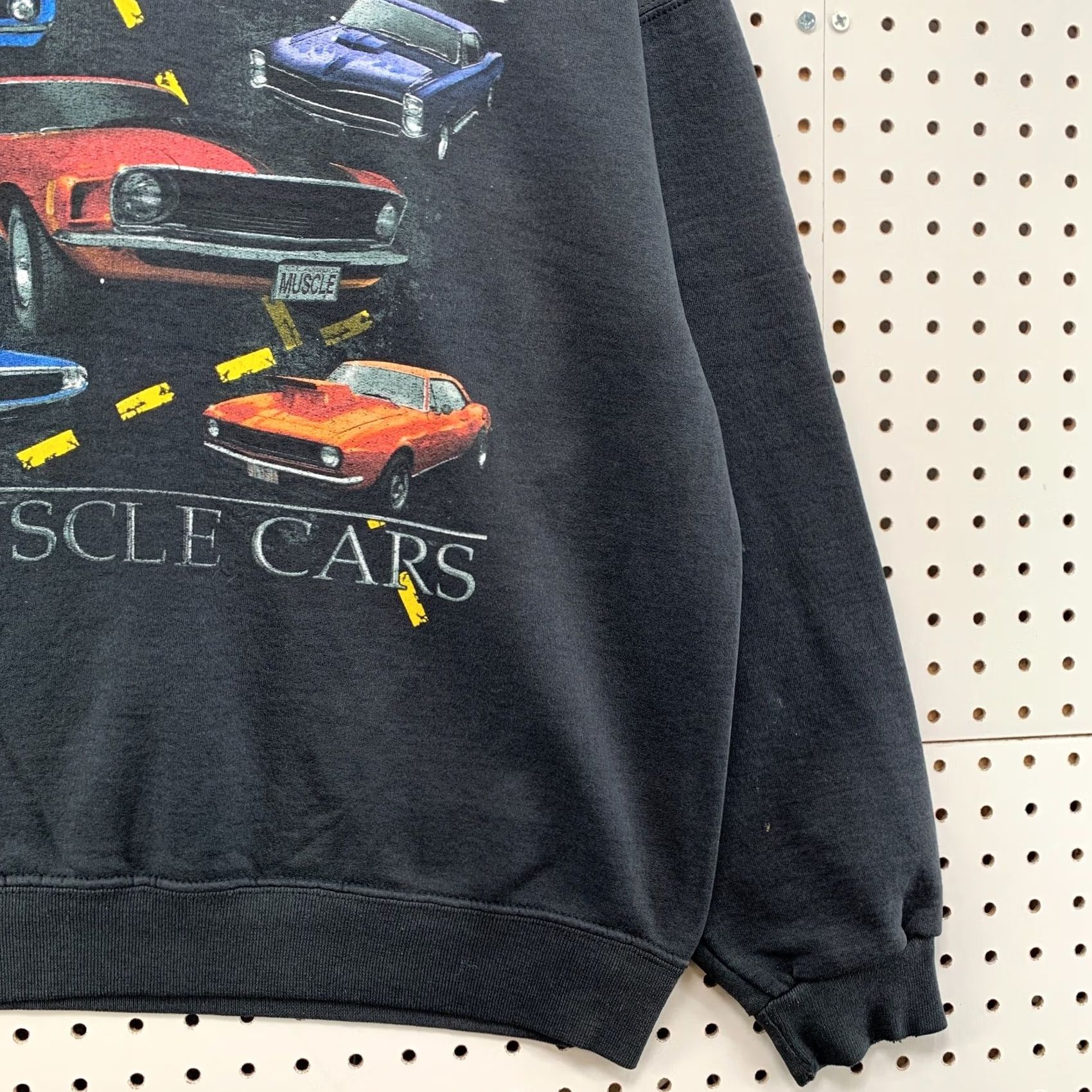 Vintage VINTAGE American Classic Muscle Cars Crewneck Sweatshirt Black Adult L 90s Cars Mens Size US L / EU 52-54 / 3 - 4 Thumbnail