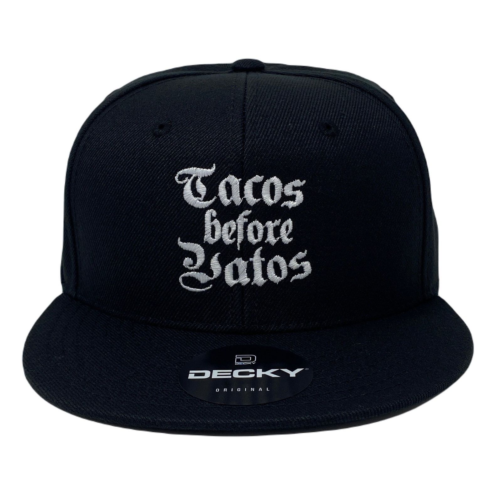 Other Tacos Before Vatos Snapback Hat All Black Size ONE SIZE - 3 Thumbnail