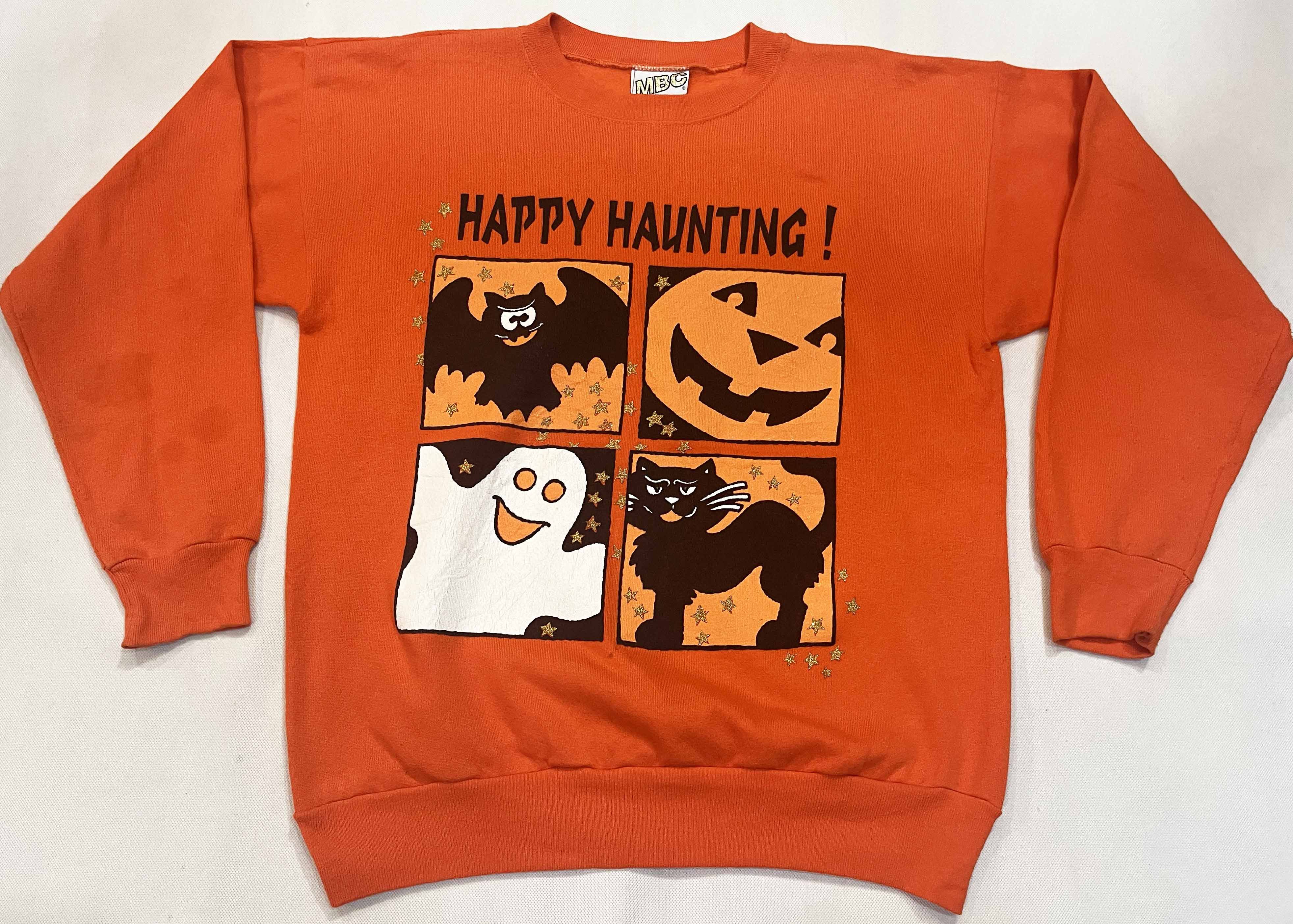 Vintage Vintage MBC Halloween Happy Haunting Crewneck Sweatshirt Size US L / EU 52-54 / 3 - 1 Thumbnail