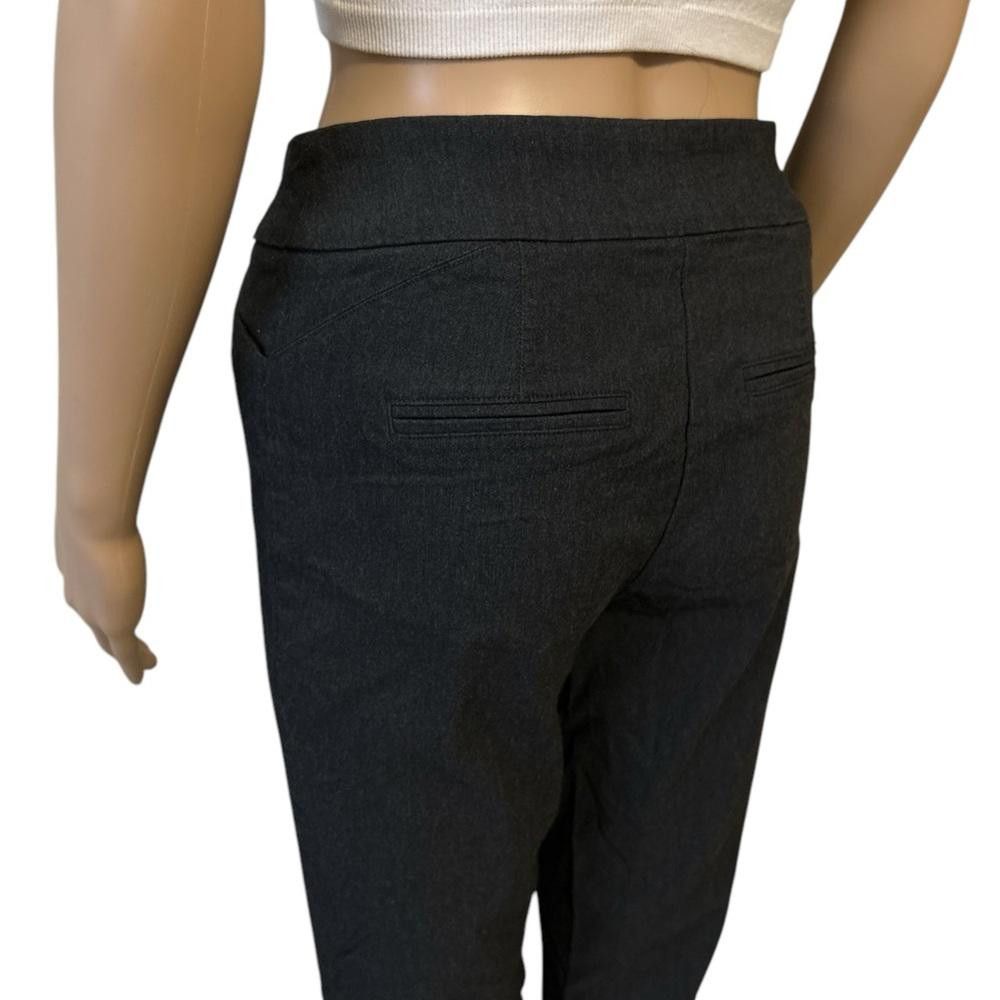 Designer Reitmans dark grey Women's black pull-on pants Size 30" / US 8 / IT 44 - 5 Thumbnail