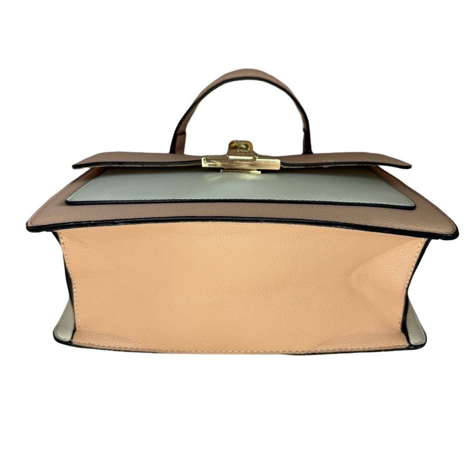 Aldo Aldo Pink & Cream Top Handle Satchel Faux Leather Bag Size ONE SIZE - 3 Thumbnail
