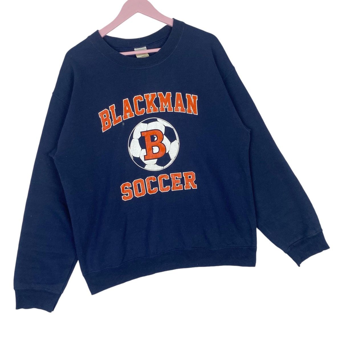 Gildan Blackman Soccer Big Logo Sweatshirt Crewneck Pullover Jump Size US M / EU 48-50 / 2 - 4 Thumbnail