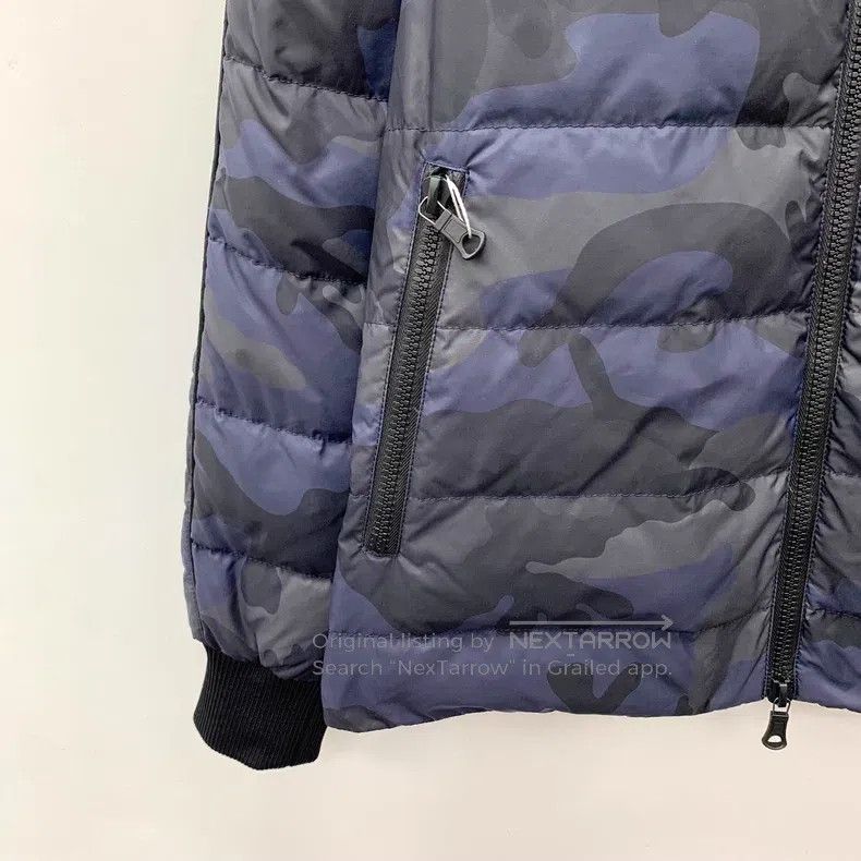 Valentino Valentino Dark blue camouflage stand-up collar zipper long Size US XS / EU 42 / 0 - 4 Thumbnail