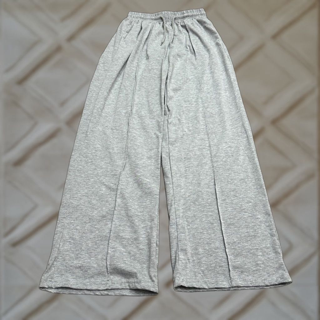 Vintage VINTAGE? No, Unbranded Lounge Sweat Pants Mens Small Gray Elastic Drawstring Straight 25x31 Size US 29 - 1 Thumbnail