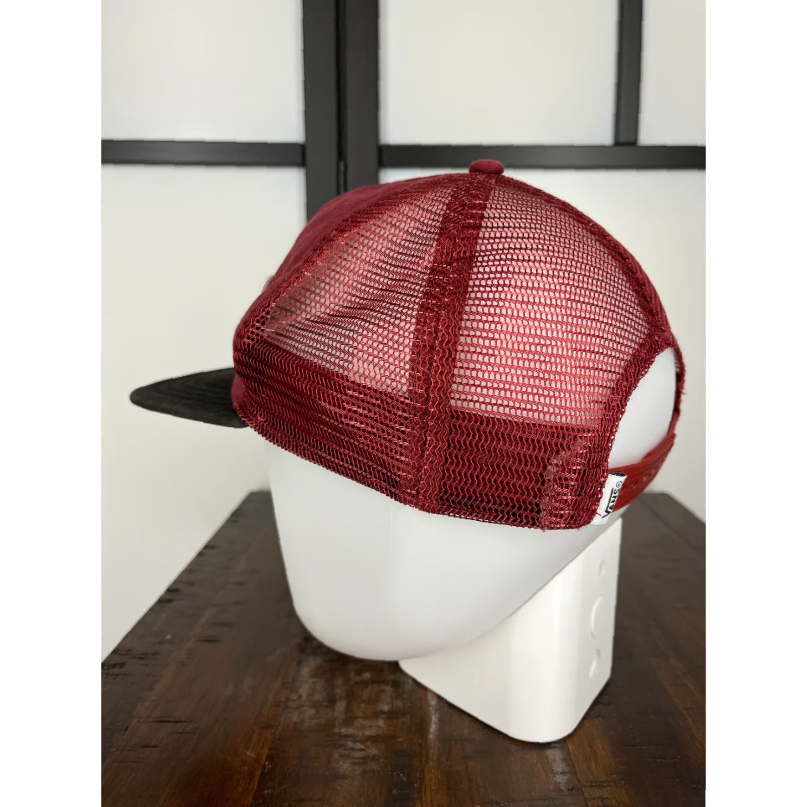 Vans VANS Hat Cap Snap Back Adult Red Black Cotton Twill Trucker Style Logo Adjustable Men One Size Beach Skate Since 1966 Vintage No N/A Size ONE SIZE - 5 Thumbnail