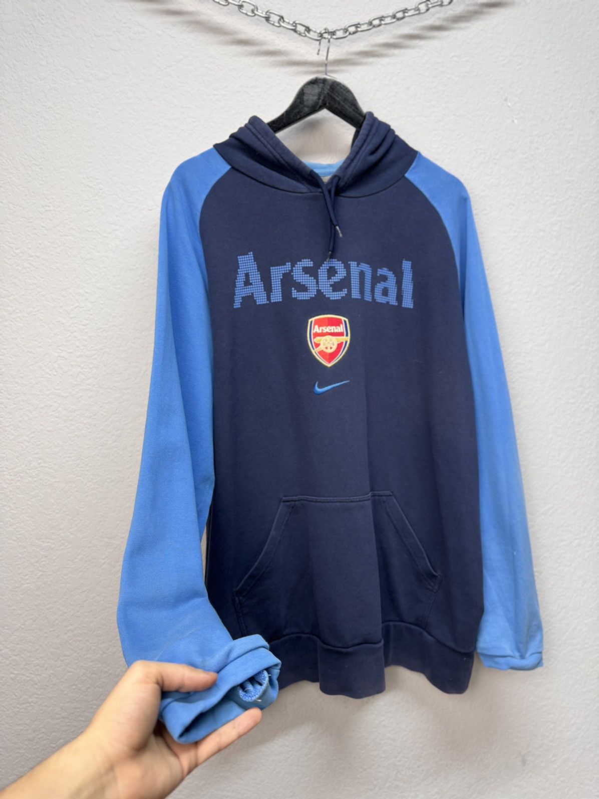 Nike × Vintage Vintage Nike Arsenal blue track jacket size XL logo Size US XL / EU 56 / 4 - 4 Thumbnail
