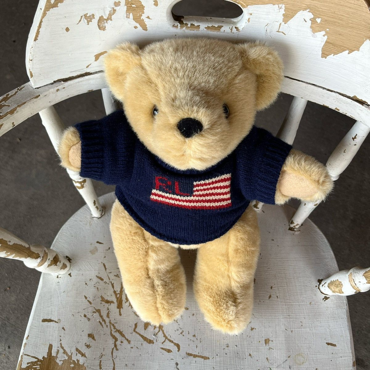 Polo Ralph Lauren 1996 Polo Ralph Lauren USA Sweater Reddy Bear Size ONE SIZE - 2 Thumbnail