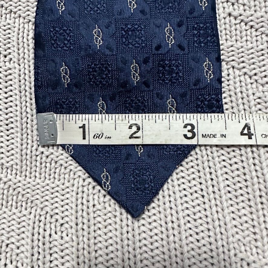 Ballantyne Ballantyne navy blue Italian silk tie Size ONE SIZE - 5 Thumbnail