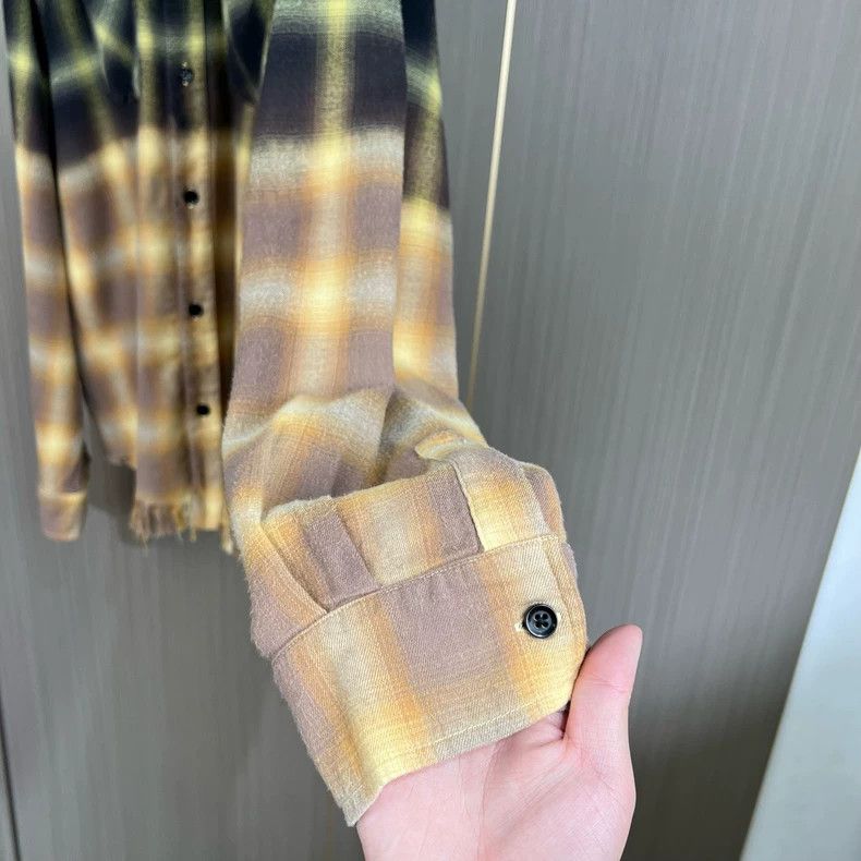 Amiri Amiri Flannel gradient plaid shirt 2501-Nextarrow Size US XL / EU 56 / 4 - 4 Thumbnail