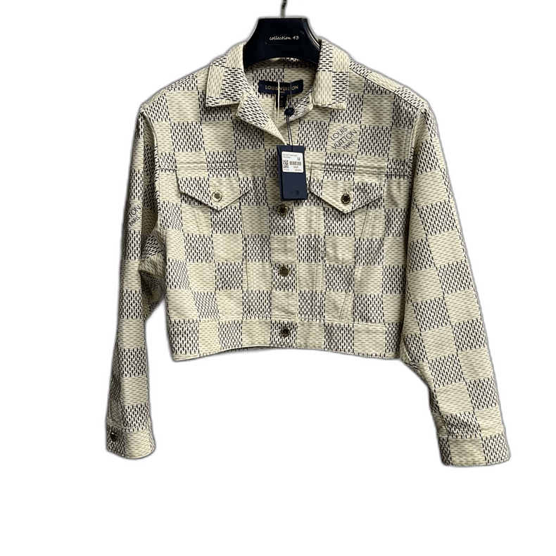 Louis Vuitton Louis Vuitton Louis Vuitton Pink Checkered Denim Jacket-25 Size US M / EU 48-50 / 2 - 1 Thumbnail