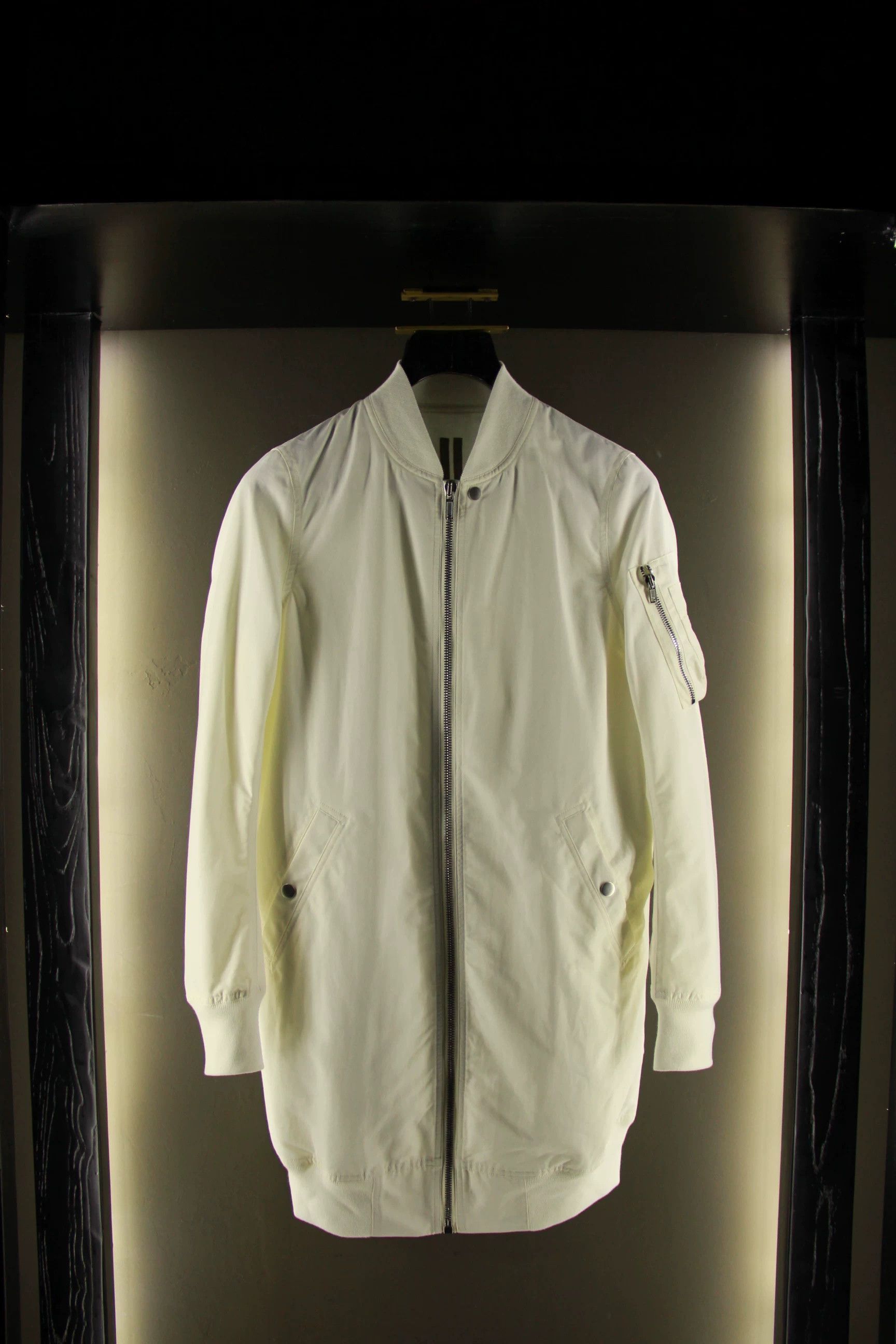 Rick Owens Rick Owens White Heavy Coats Men xs Size US XS / EU 42 / 0 - 1 Thumbnail