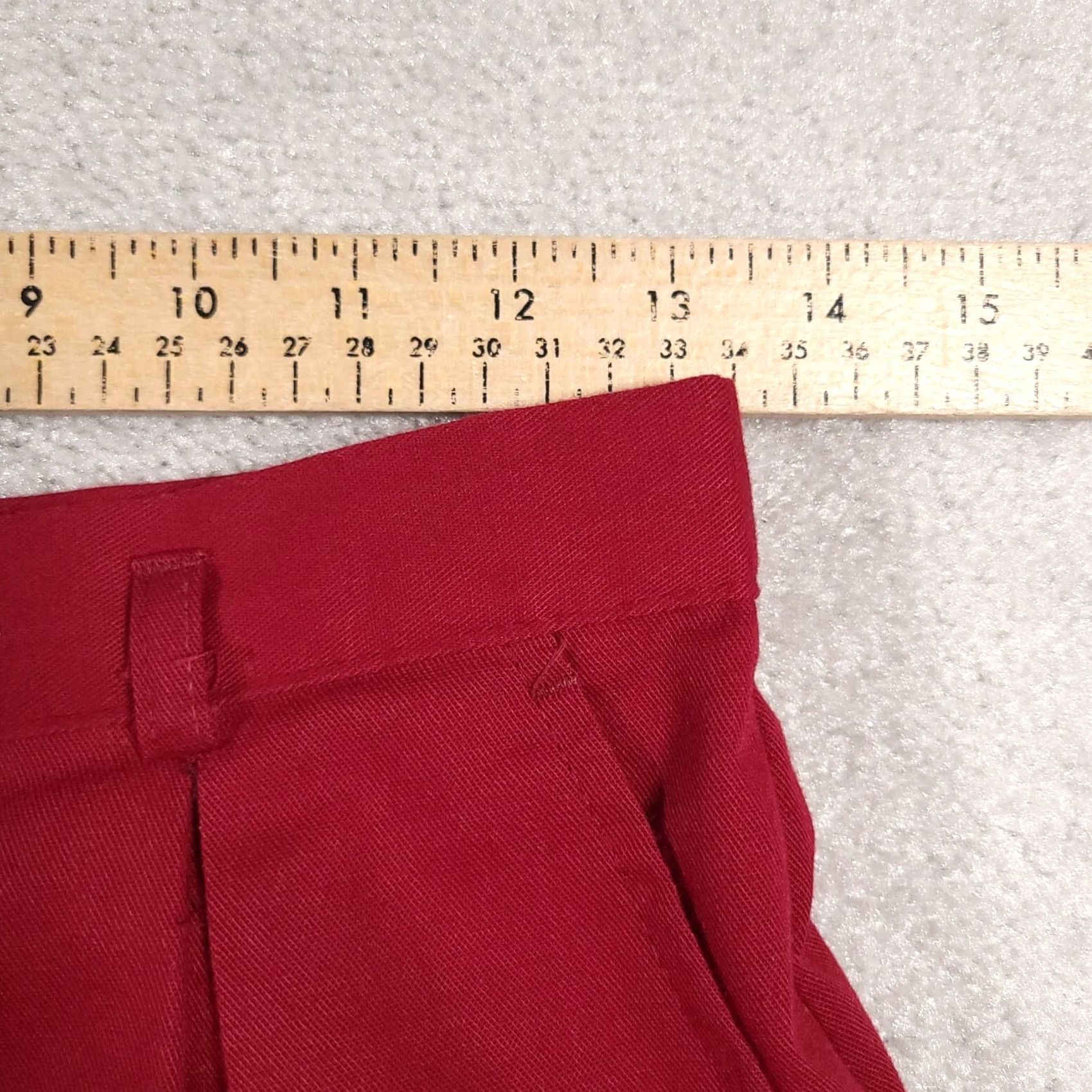 JCPenney VINTAGE JC Penney Dress Pants Trousers Women's 4 Red Pleated Wide-Leg 29in Inseam 26×29 Miss America Dress Pants Mens? No, Womens Size 27" / US 4 / IT 40 - 6 Thumbnail