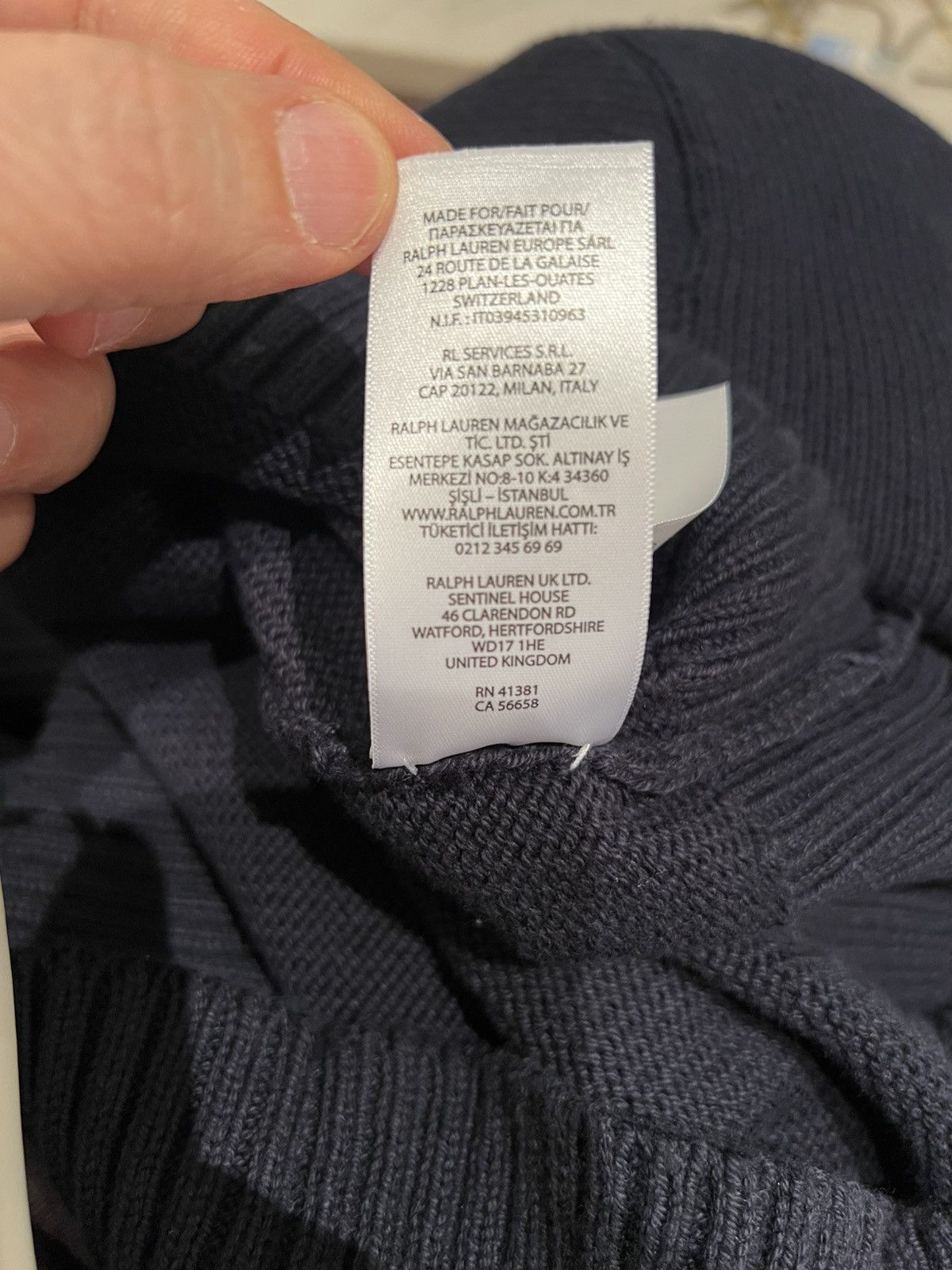 Polo Ralph Lauren Polo Ralph Lauren Polo Bear intarsia-knit hoodie medium navy Size US M / EU 48-50 / 2 - 20 Thumbnail