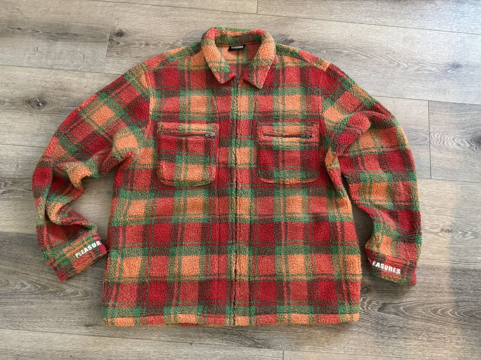 Pleasures PLEASURES Sherpa plaid zip jacket Size US XL / EU 56 / 4 - 1 Thumbnail