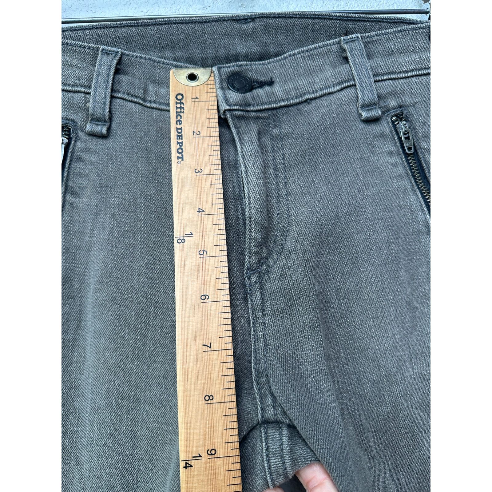 Rag & Bone Rag & Bone Iron Skinny Grey US 28 Mixed Media Zip Jeans Size 28" / US 6 / IT 42 - 16 Thumbnail