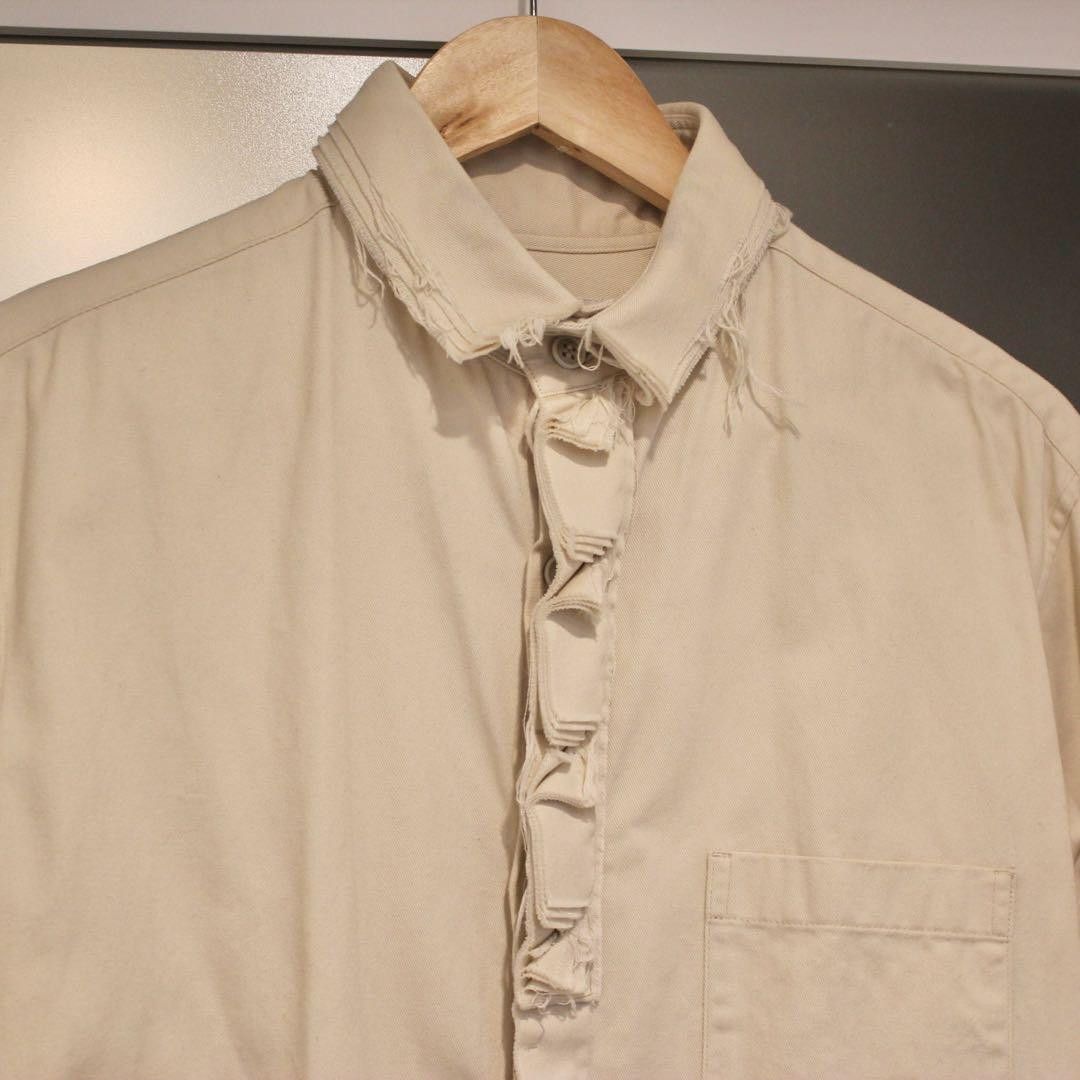 Yohji Yamamoto POUR HOMME 15aw Cut-off blouse HY-B12-026 Size US M / EU 48-50 / 2 - 2 Thumbnail