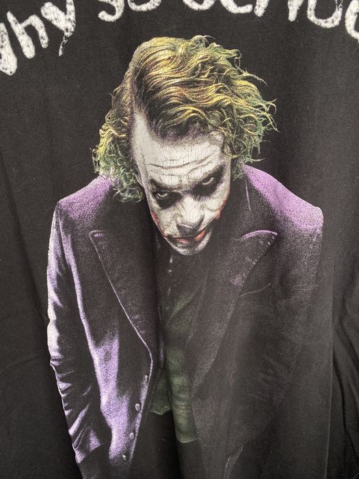 Movie Batman Dark Knight Joker Why So Serious? Men’s Large T-Shirt