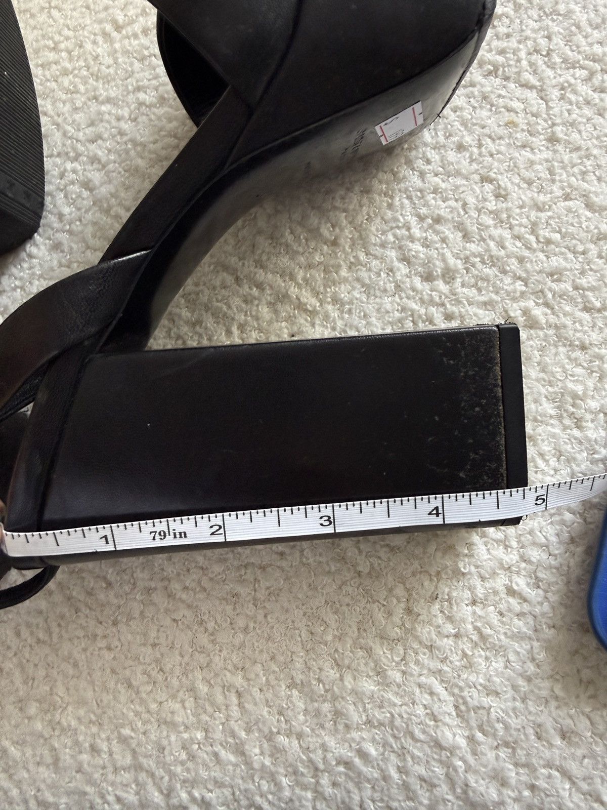 Yves Saint Laurent YSL Platform Block Heel Sandals Size US 7 / IT 37 - 11 Thumbnail