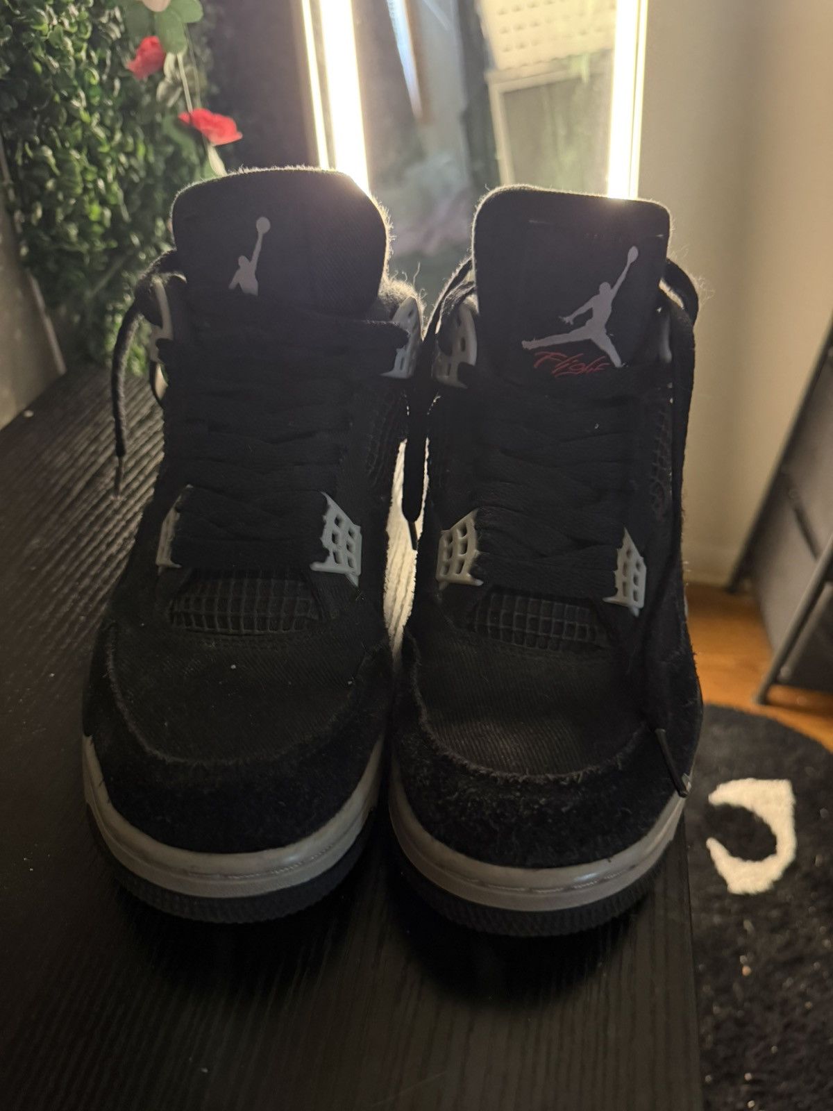 Jordan Brand Black canva 4s Size US 8 / EU 41 - 1 Thumbnail