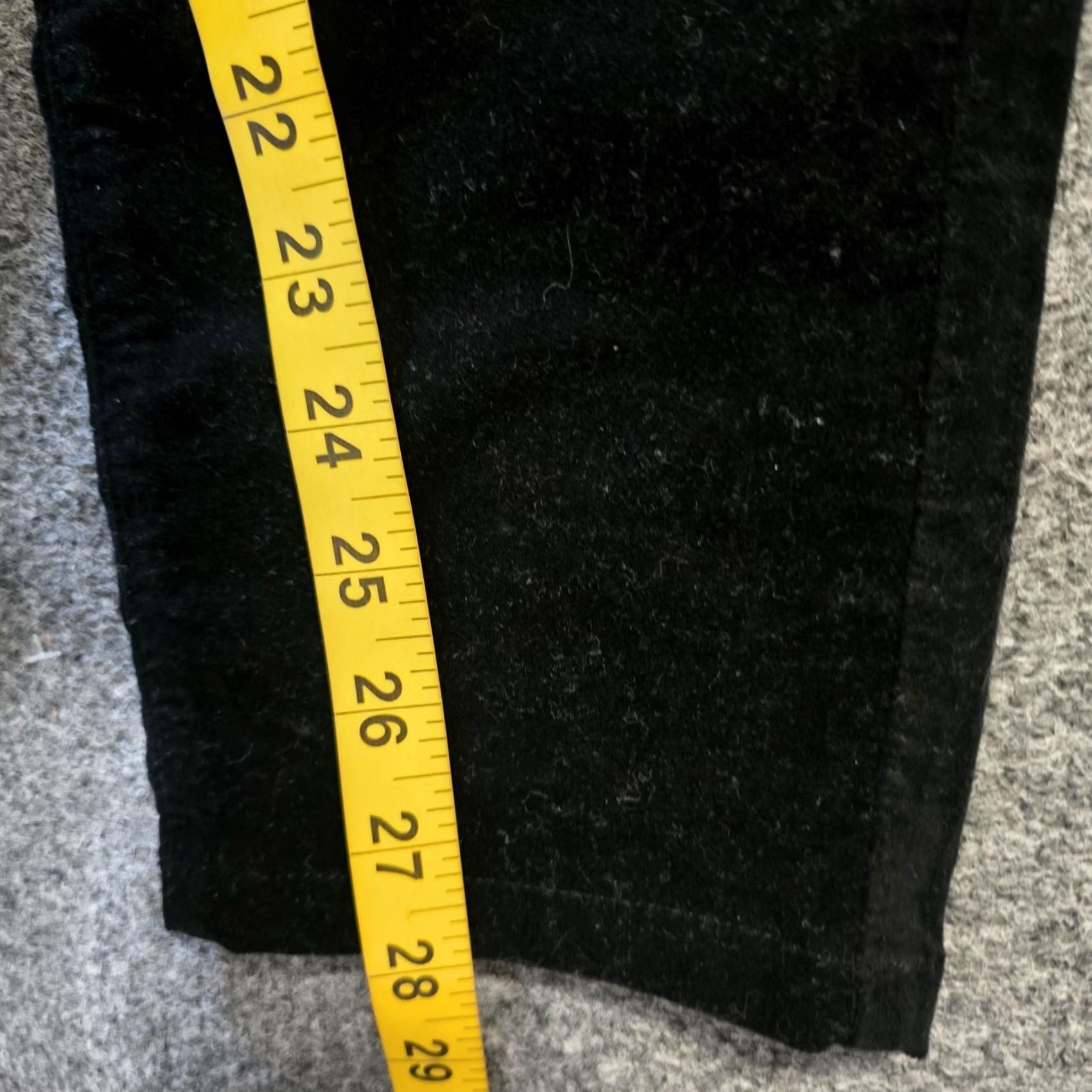 J.McLaughlin J. McLaughlin Pants Womens 2 Black Stretch No Iron Skinny Velour Velvet Casual Dress Pants Regular Women Size 26" / US 2 / IT 38 - 7 Thumbnail