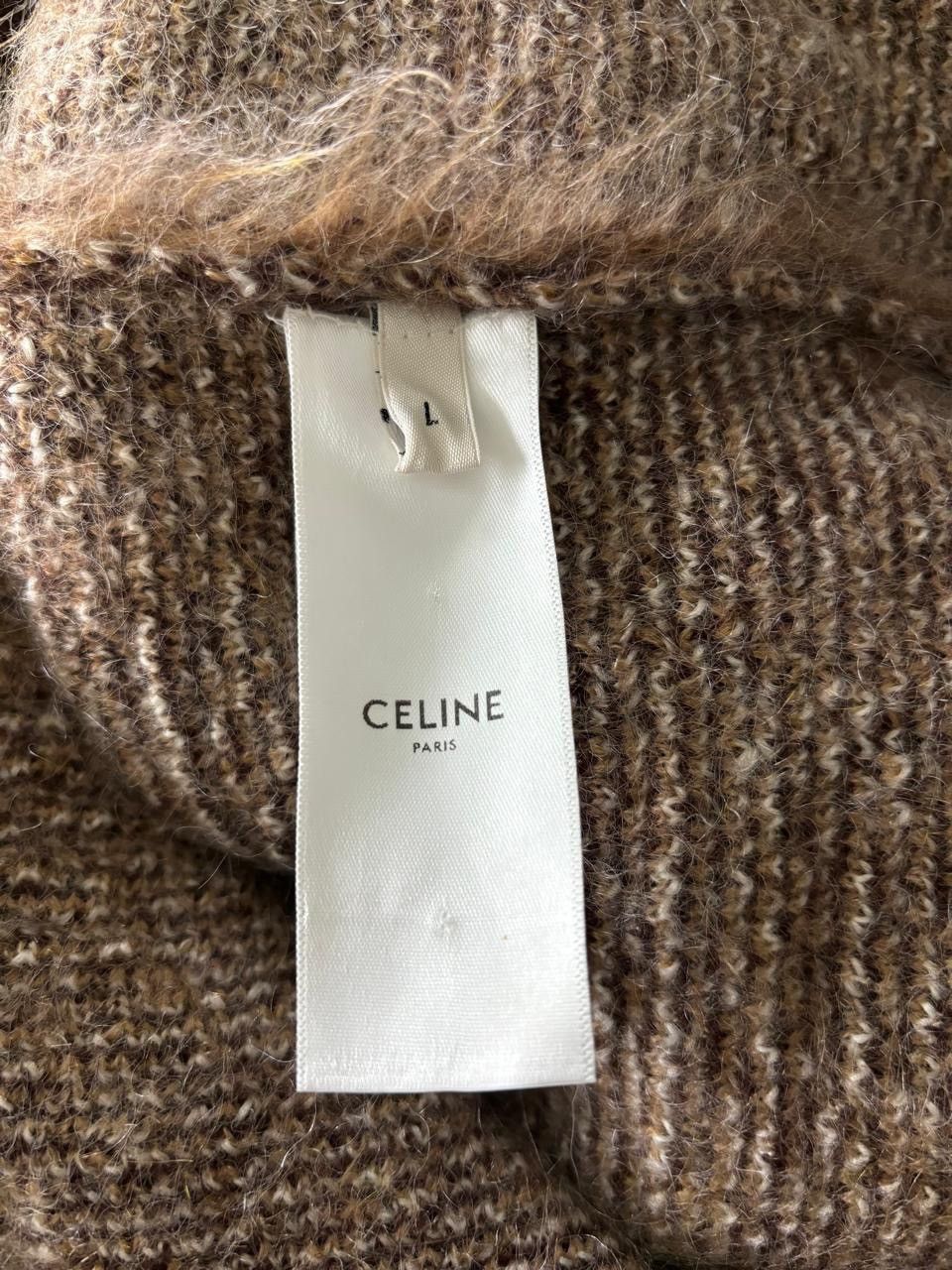Celine Brushed Boxy Cropped Mohair Sweater in brown Size US L / EU 52-54 / 3 - 4 Thumbnail