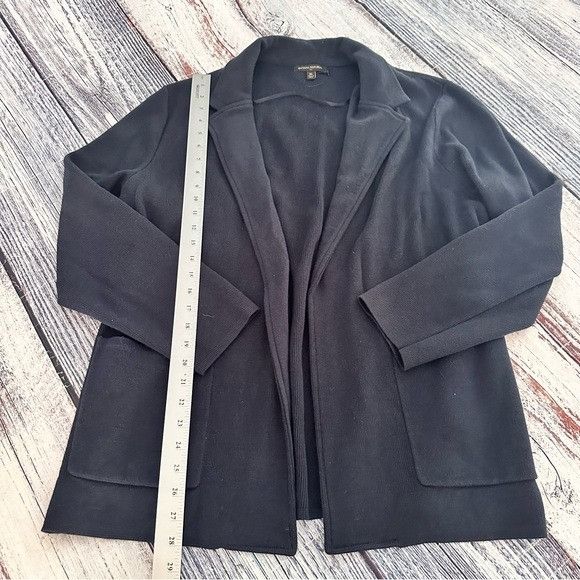 Banana Republic Banana Republic Navy Blue Cotton Blend Knit Cardigan Blazer Size XL / US 12-14 / IT 48-50 - 7 Thumbnail