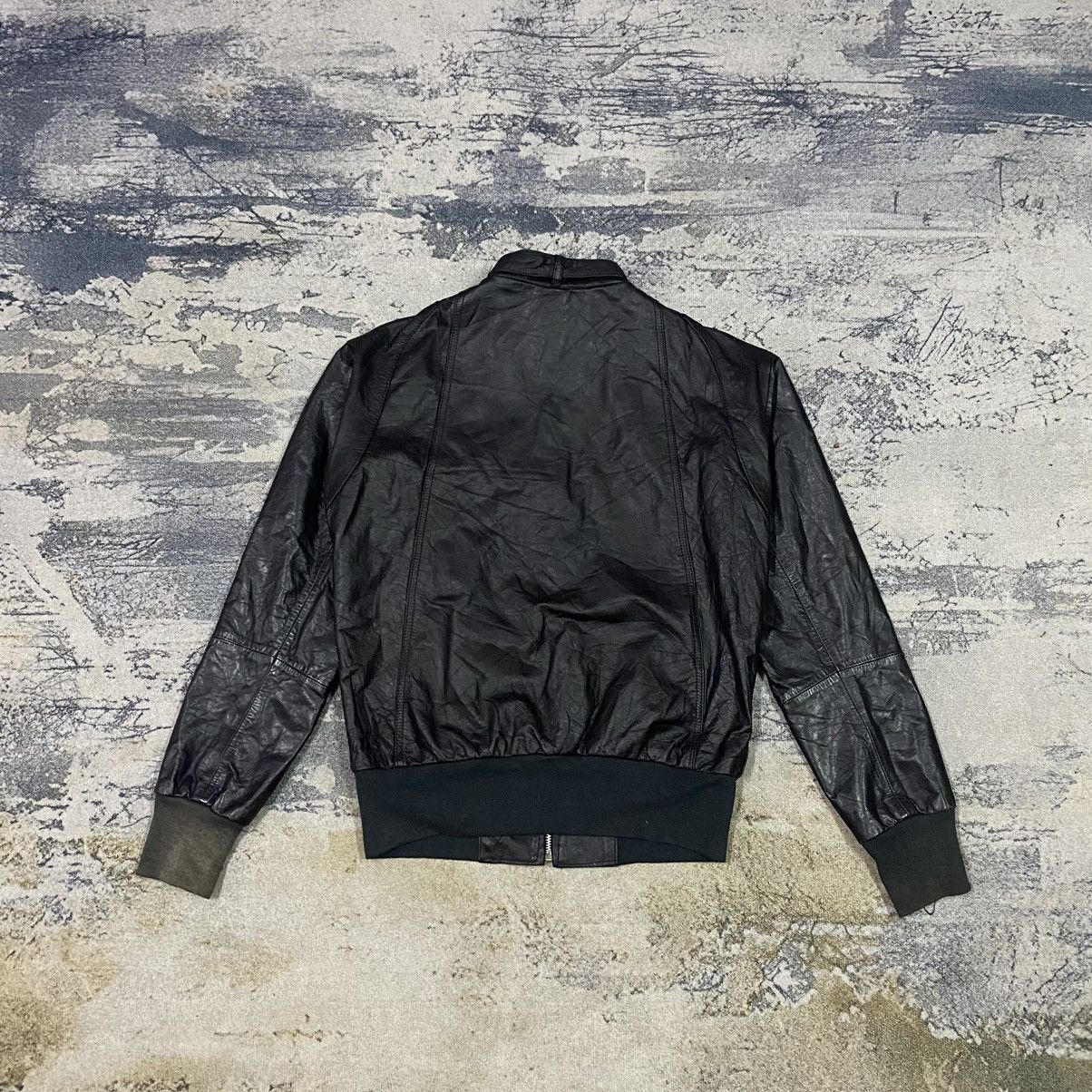 Genuine Leather Vintage Via Accenti Black Leather Jacket Size US M / EU 48-50 / 2 - 7 Thumbnail
