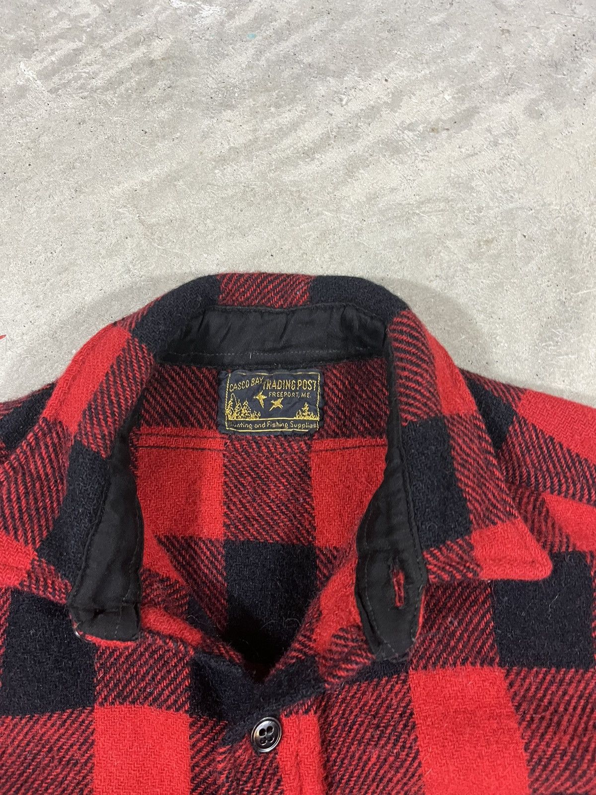 Vintage Vintage 50s Wool Buffalo Plaid Flannel Shirt Jacket Red Size US S / EU 44-46 / 1 - 3 Thumbnail