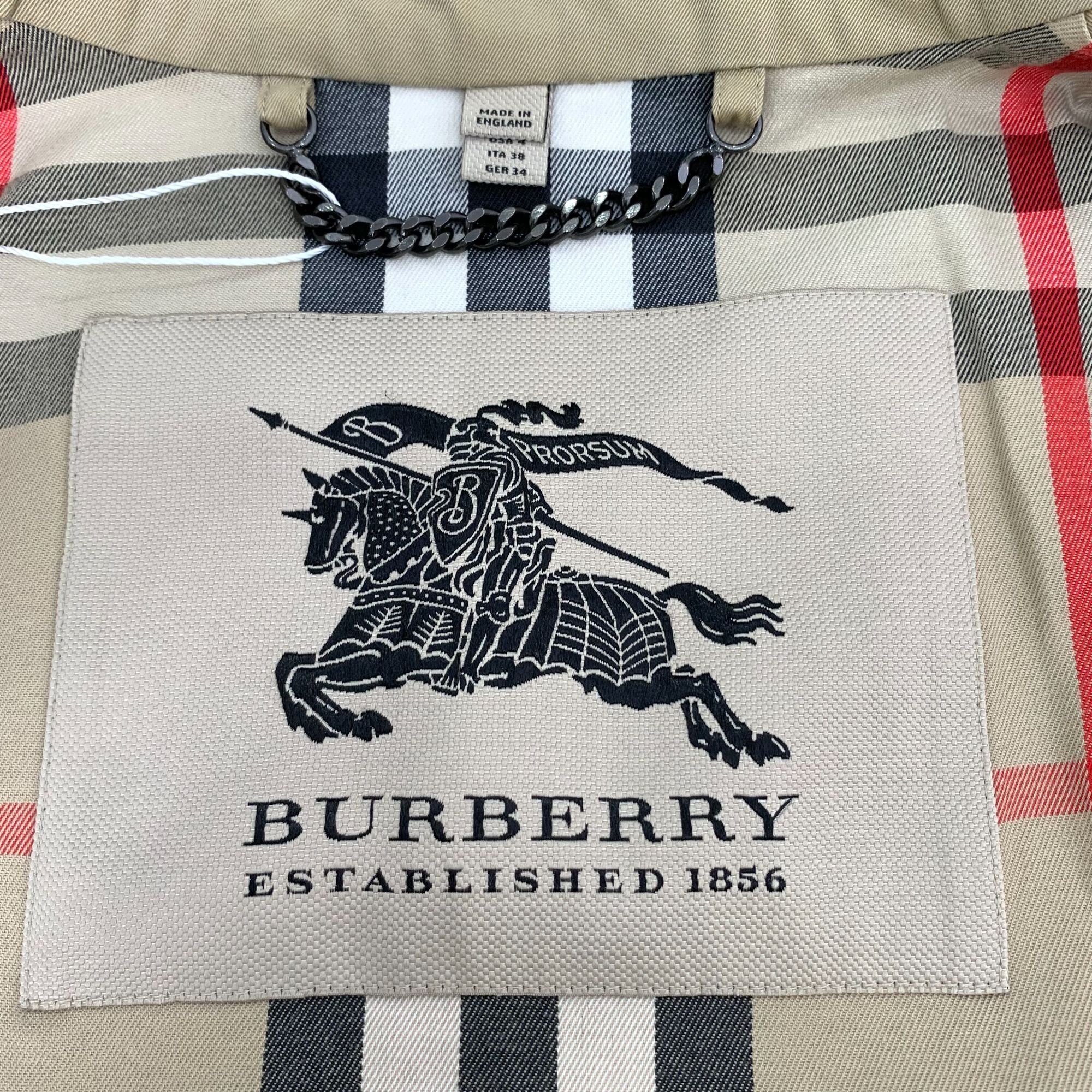 Burberry Burberry Brown Belted Trench Coat (Size S) Size S / US 4 / IT 40 - 2 Thumbnail