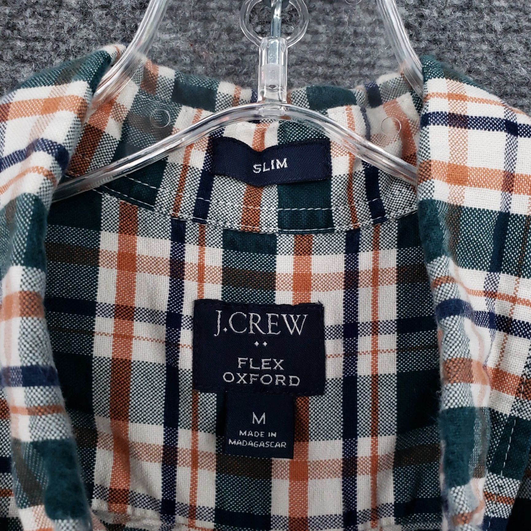 J.Crew J.CREW Button-Down Shirt Mens M Medium Blue Plaid Slim Fit Collared Oxford Button Up Size US M / EU 48-50 / 2 - 6 Thumbnail