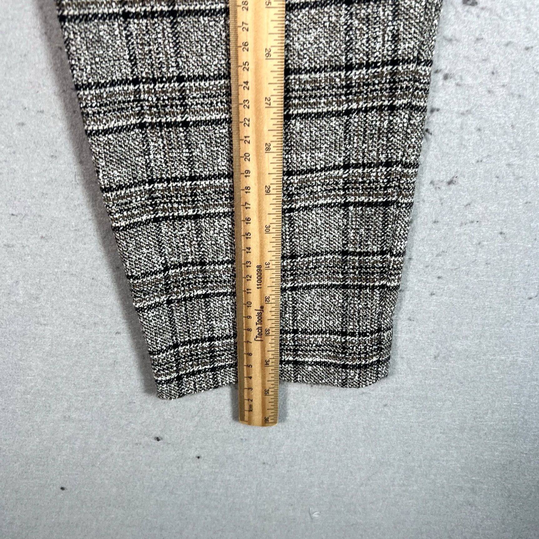 Reiss Reiss Arya Pants Womens 2 Gray Black Plaid Cropped Straight Wool Blend Polyester Tailored Business Size 26" / US 2 / IT 38 - 3 Thumbnail