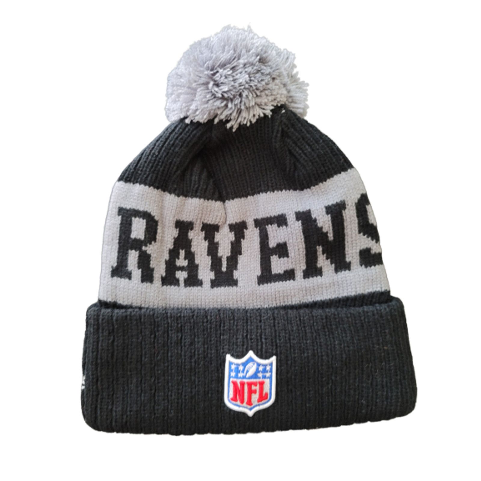 Other NWT Baltimore Ravens Acrylic Pom Knit Beanie Fleece Lined Size ONE SIZE - 4 Thumbnail