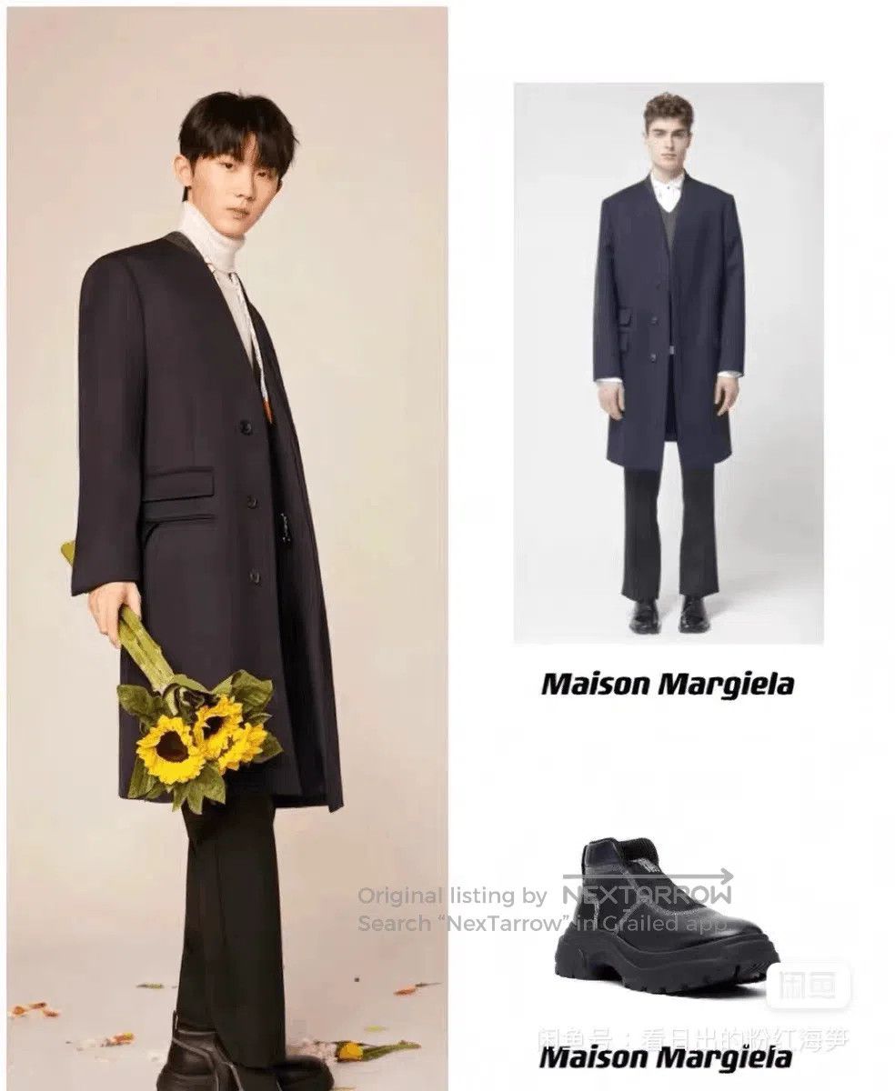 Maison Margiela Maison Margiela Navy Wool Coat Size 50. Size US M / EU 48-50 / 2 - 7 Thumbnail