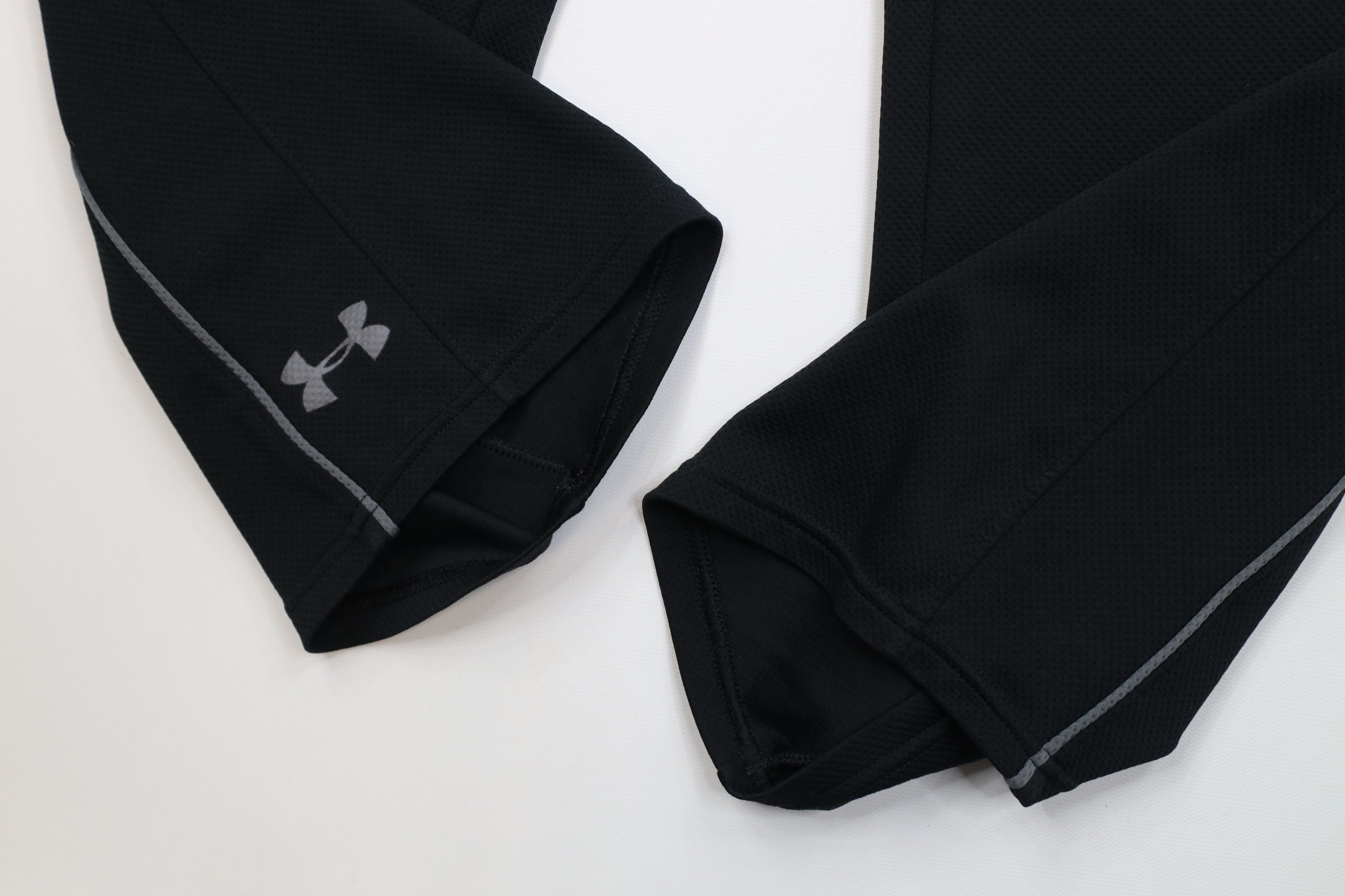 Under Armour Vintage Y2K Under Armour Thermal Knit Wide Leg Pants Black Size US 32 / EU 48 - 6 Thumbnail