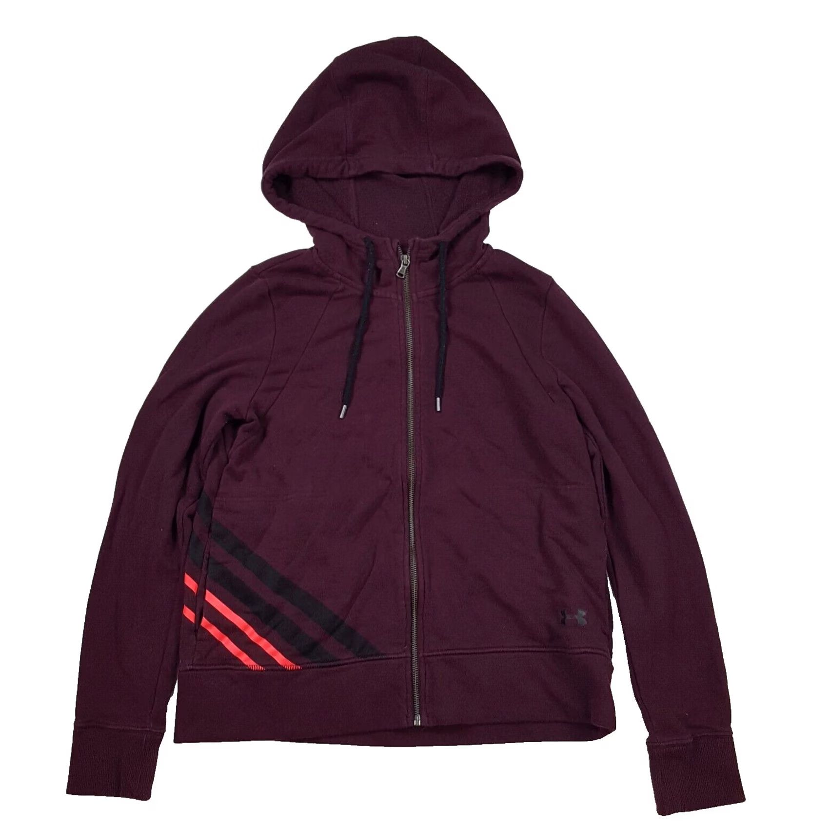 Under Armour Under Armour Hooded Loose Fit Women's M Zip Up Sweatshirt Outdoor Jacket Long Sleeve Red Sweatshirt Hoodie Size M / US 6-8 / IT 42-44 - 2 Thumbnail
