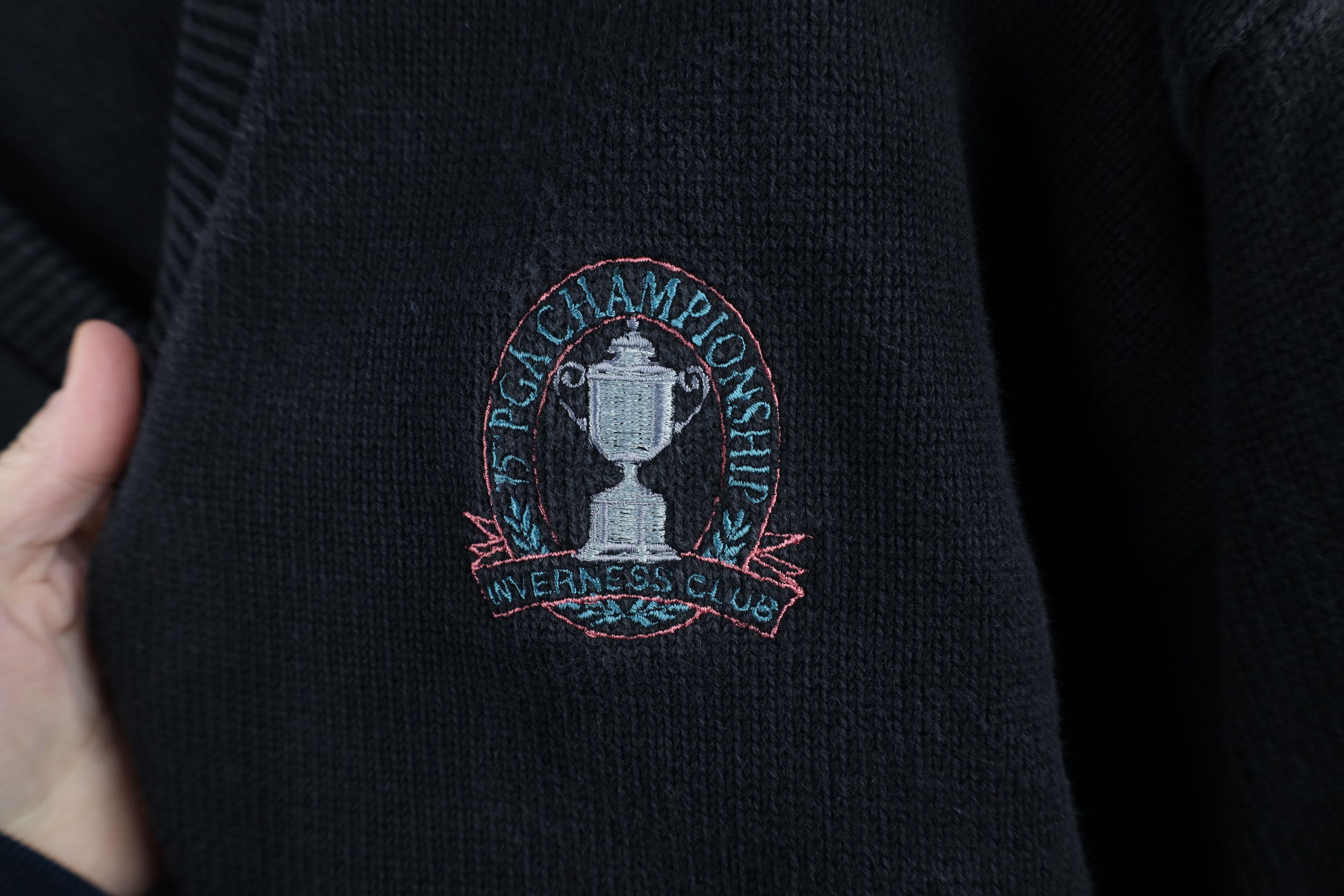 Vintage Vintage 90s PGA Championship Inverness Club Knit Sweater USA Size US XL / EU 56 / 4 - 4 Thumbnail
