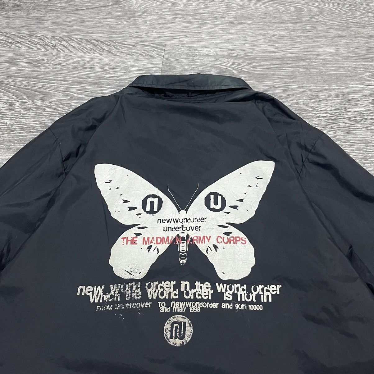 Undercover SS98 UNDERCOVER JUN TAKAHASHI x NEW WORLD ORDER COACH JACKET Size US M / EU 48-50 / 2 - 2 Thumbnail